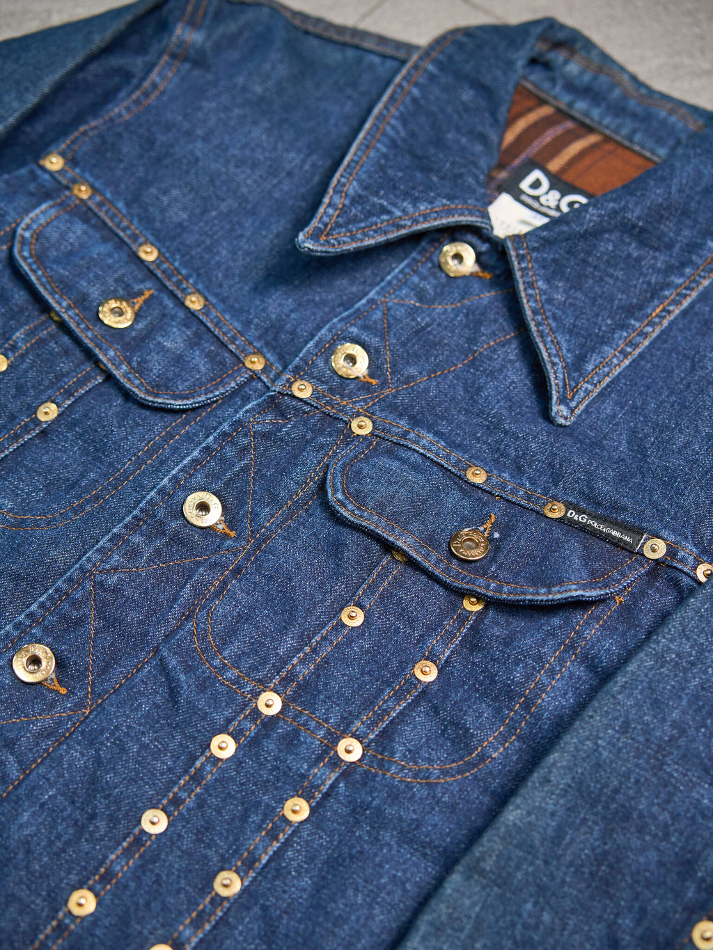 Dolce & Gabbana Studded Denim Jacket