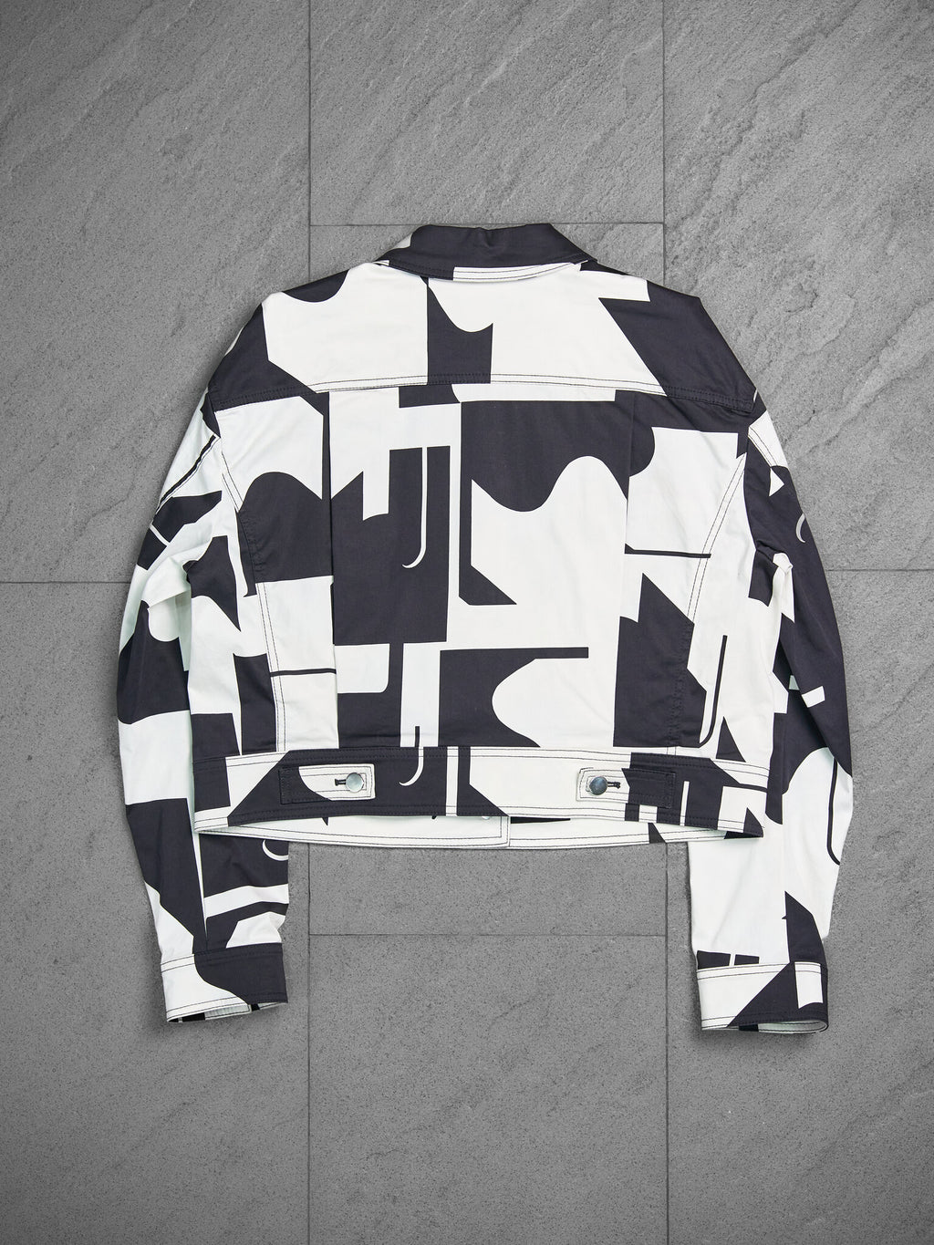 Hiroko Koshino Abstract Stretch Print Jacket