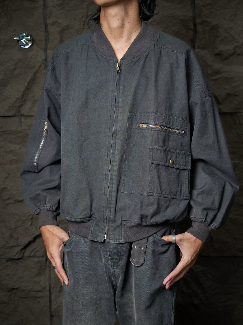 Vintage Issey Miyake Tsumori Chisato Bomber Jacket Black