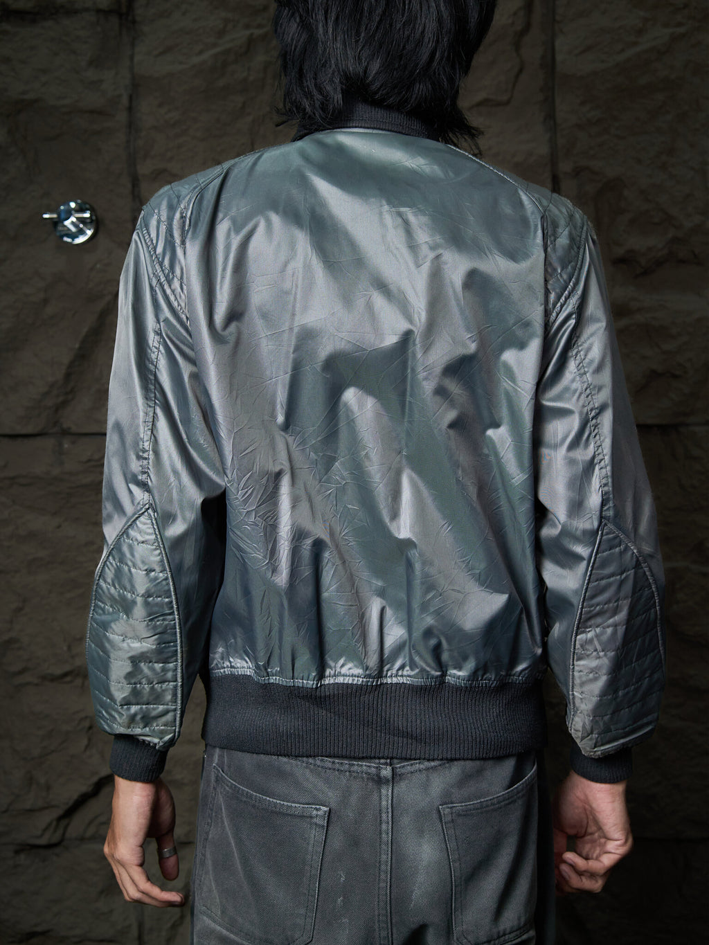 Vintage Issey Miyake Skyline Racing Jacket 80s Black