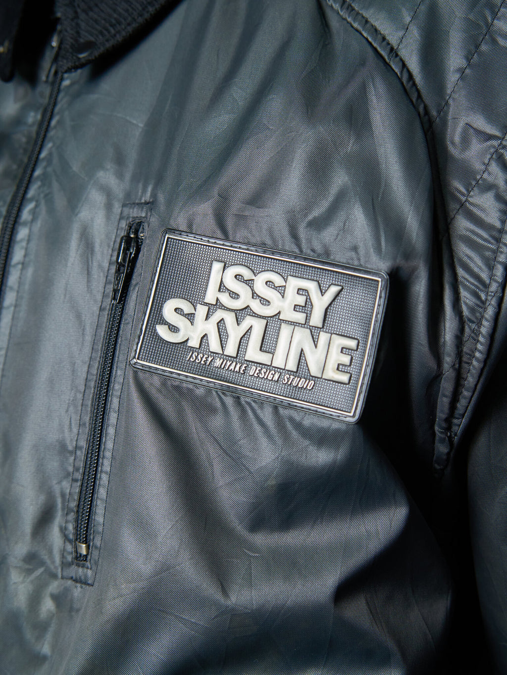 Vintage Issey Miyake Skyline Racing Jacket 80s Black