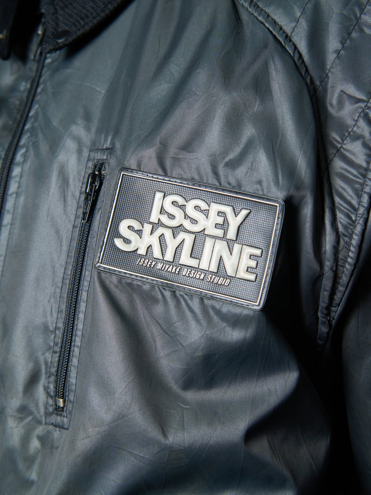 Vintage Issey Miyake Skyline Racing Jacket 80s Black