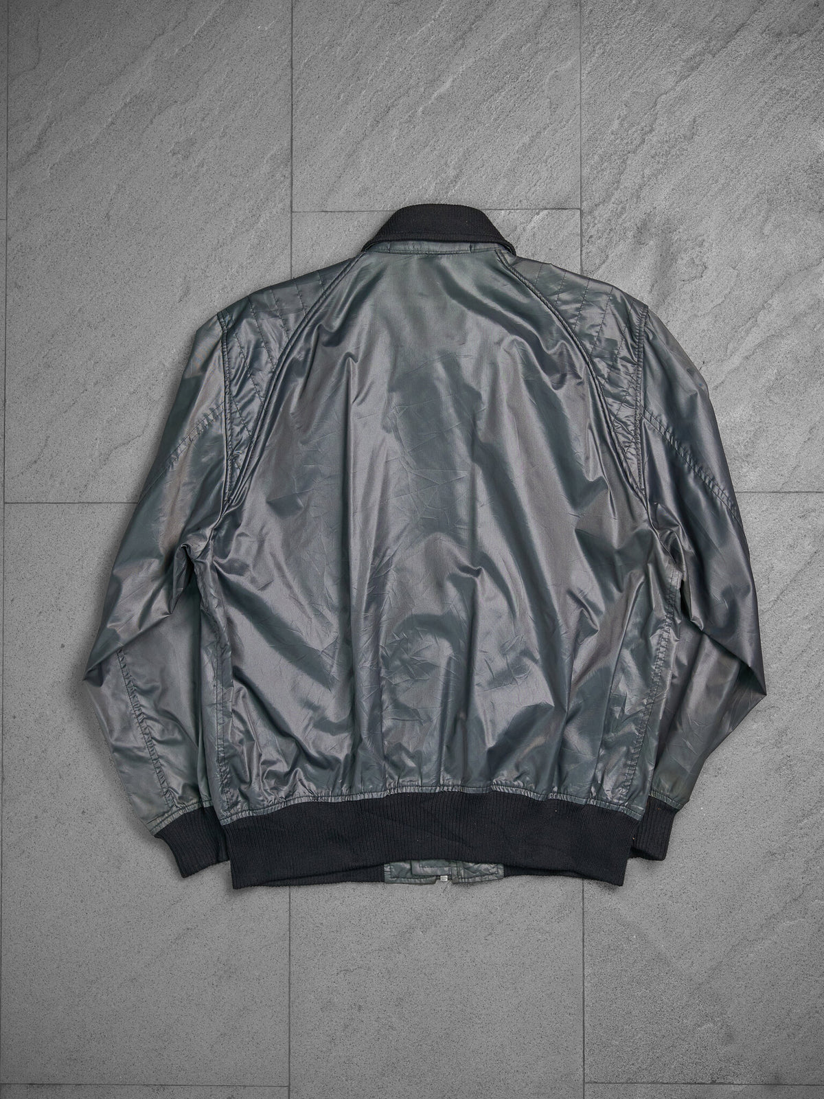 Vintage Issey Miyake Skyline Racing Jacket 80s Black