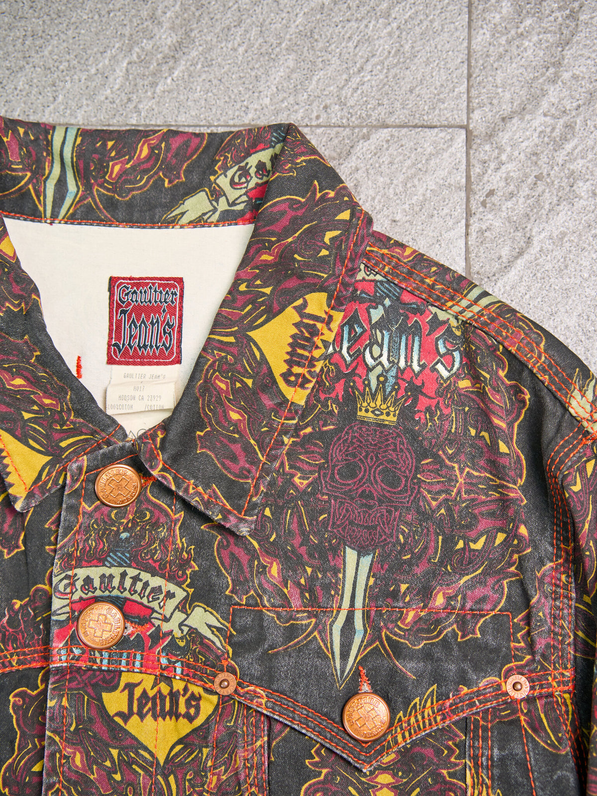 Vintage Jean Paul Gaultier Tattoo Dragon Jacket