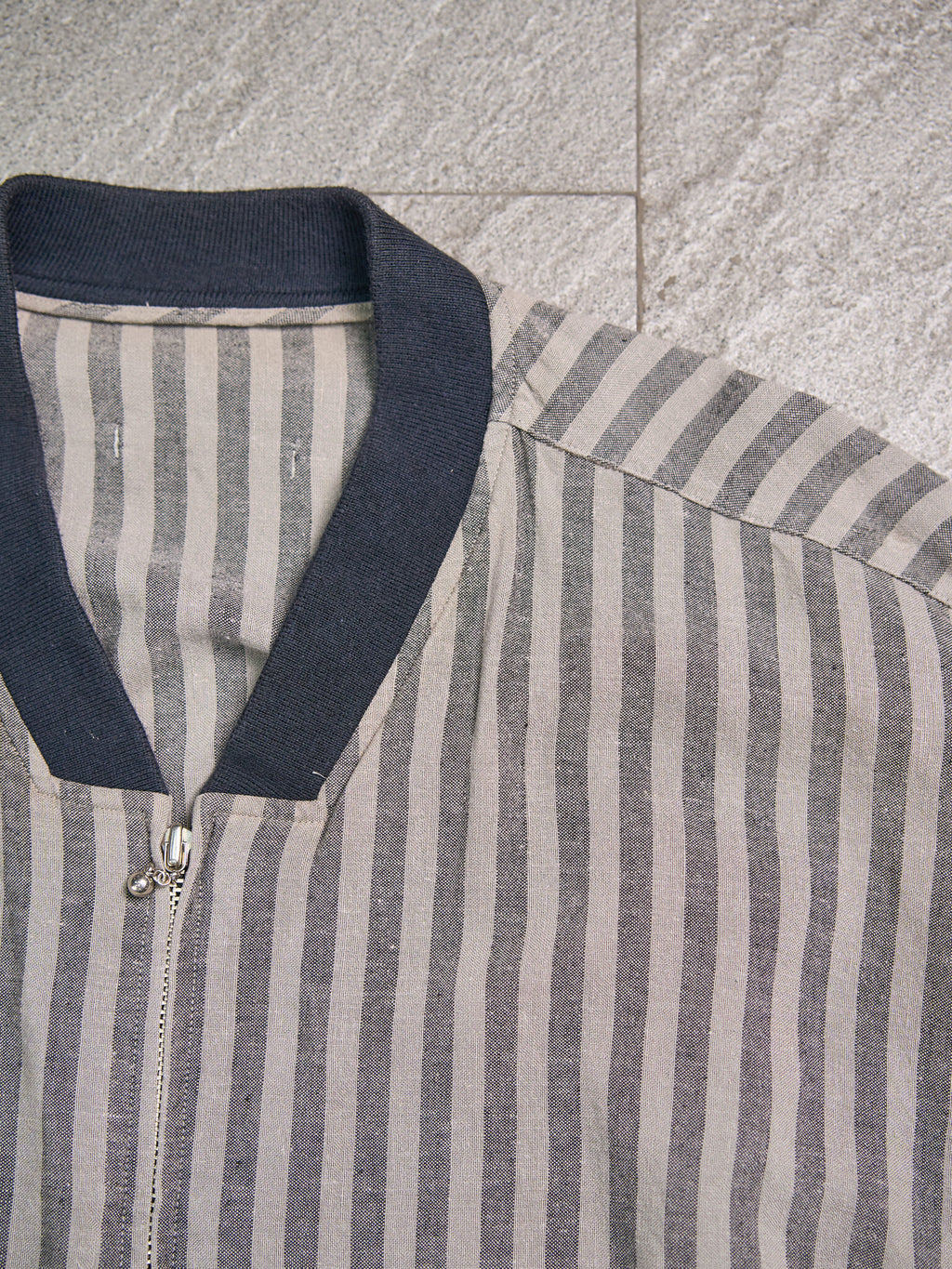 Vintage Jean Paul Gaultier Nouvelle Cuisine Striped Bomber Jacket