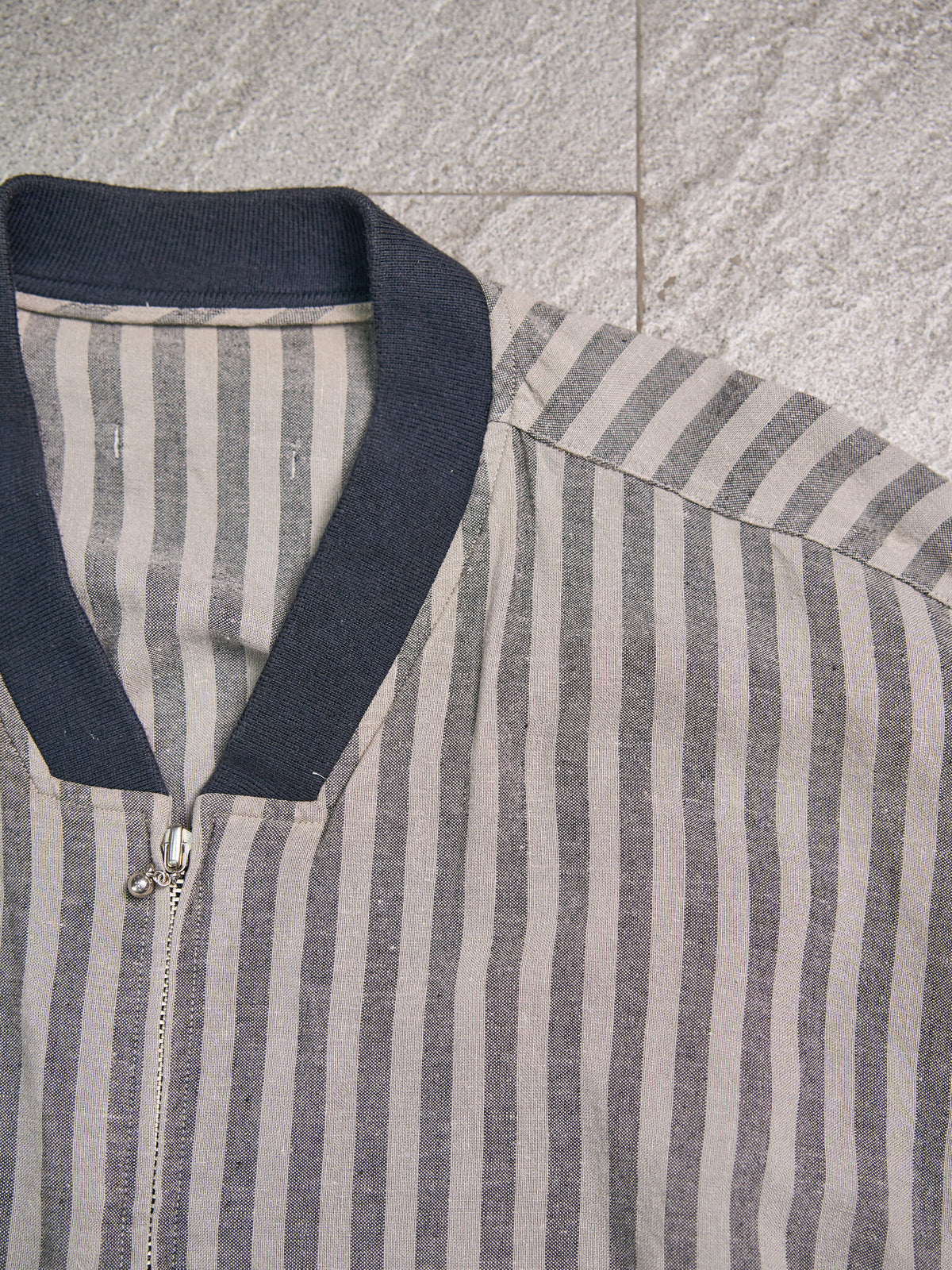 Vintage Jean Paul Gaultier Nouvelle Cuisine Striped Bomber Jacket