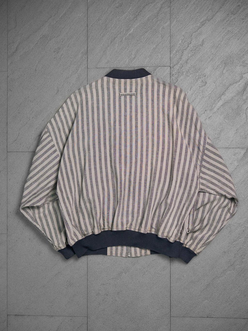 Vintage Jean Paul Gaultier Nouvelle Cuisine Striped Bomber Jacket
