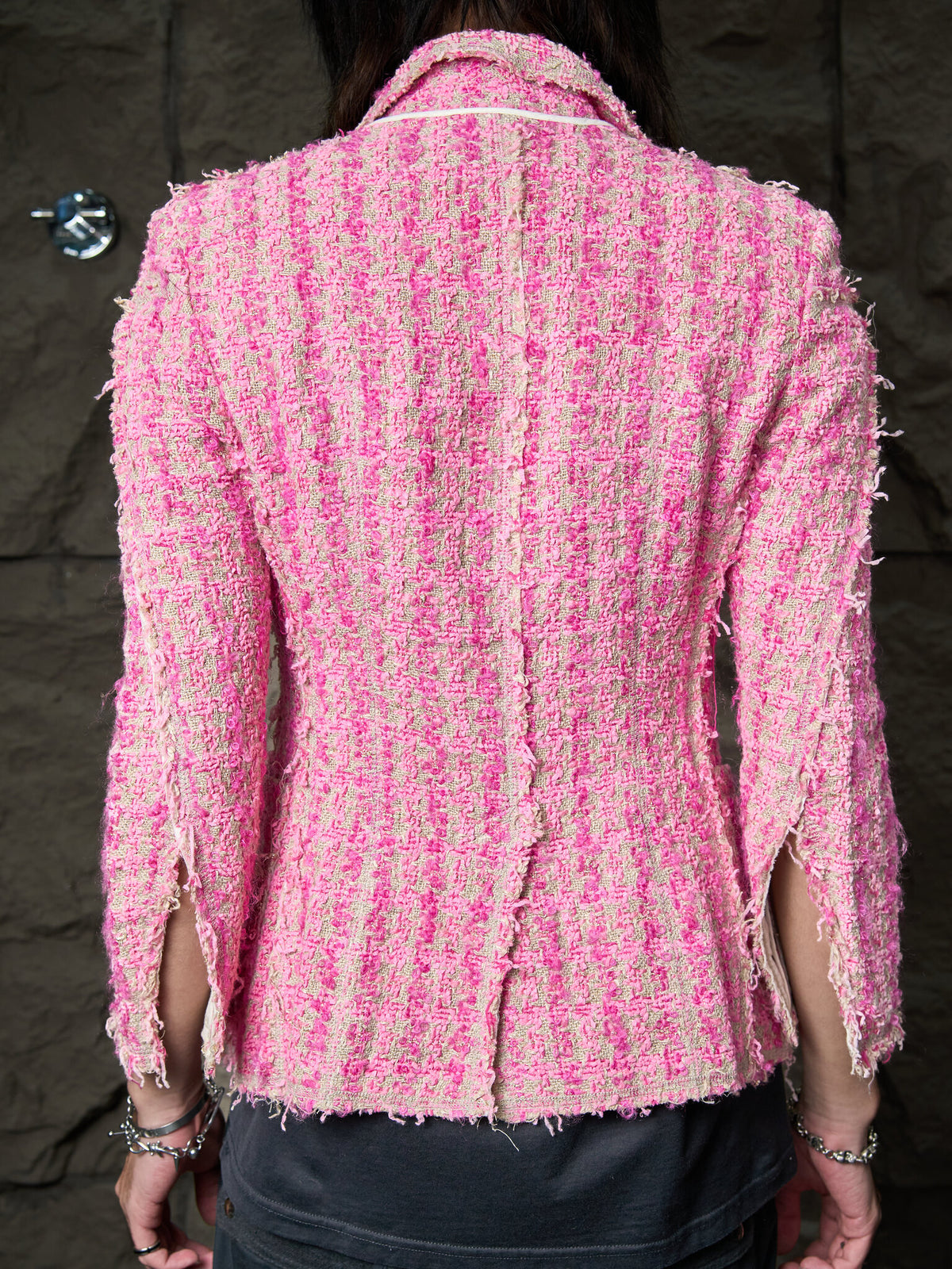 Junya Watanabe pour COMME des GARÇONS Distressed Tweed Blazer Jacket