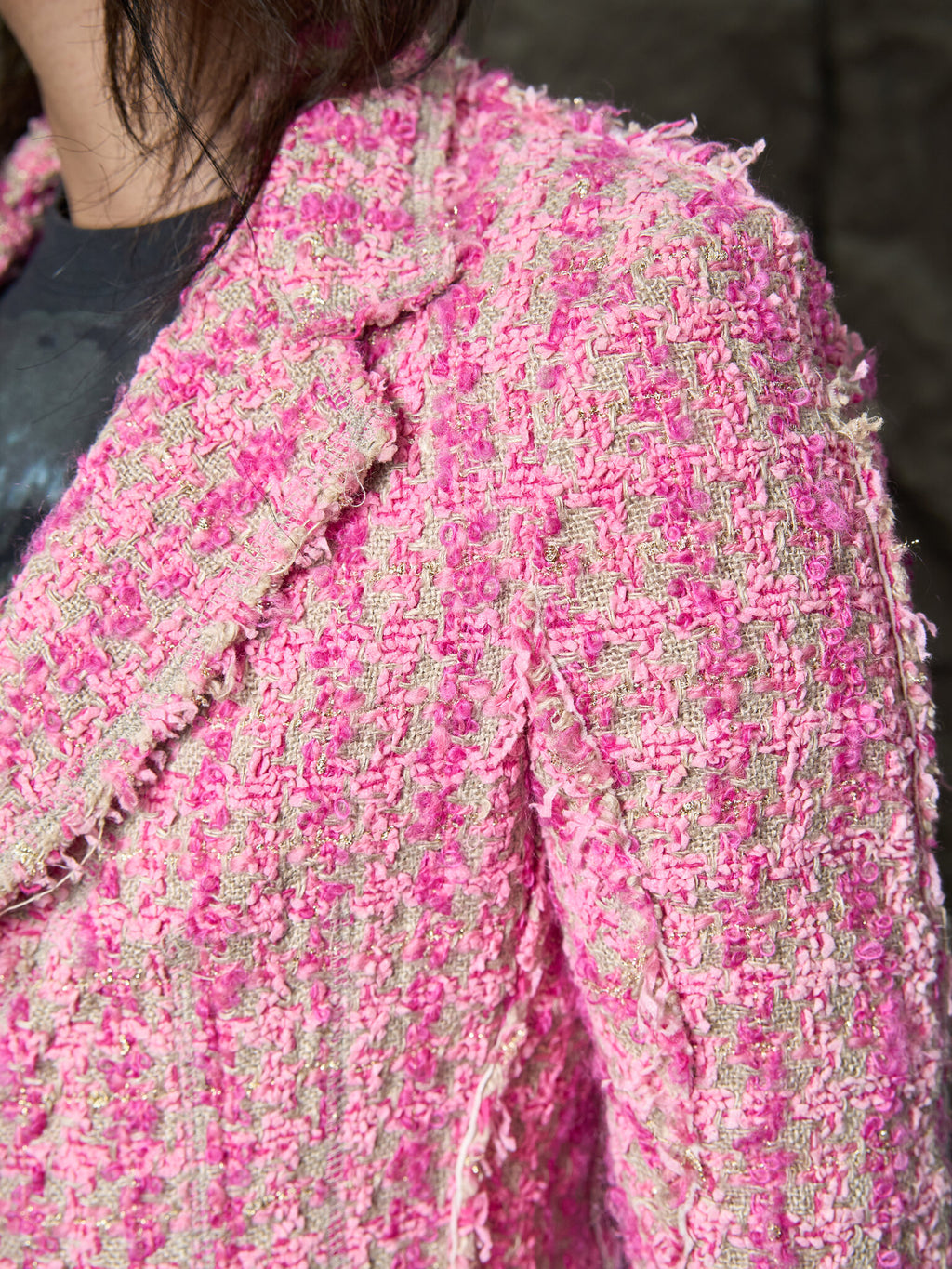 Junya Watanabe pour COMME des GARÇONS Distressed Tweed Blazer Jacket