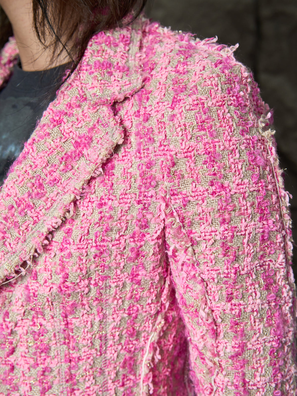 Junya Watanabe pour COMME des GARÇONS Distressed Tweed Blazer Jacket
