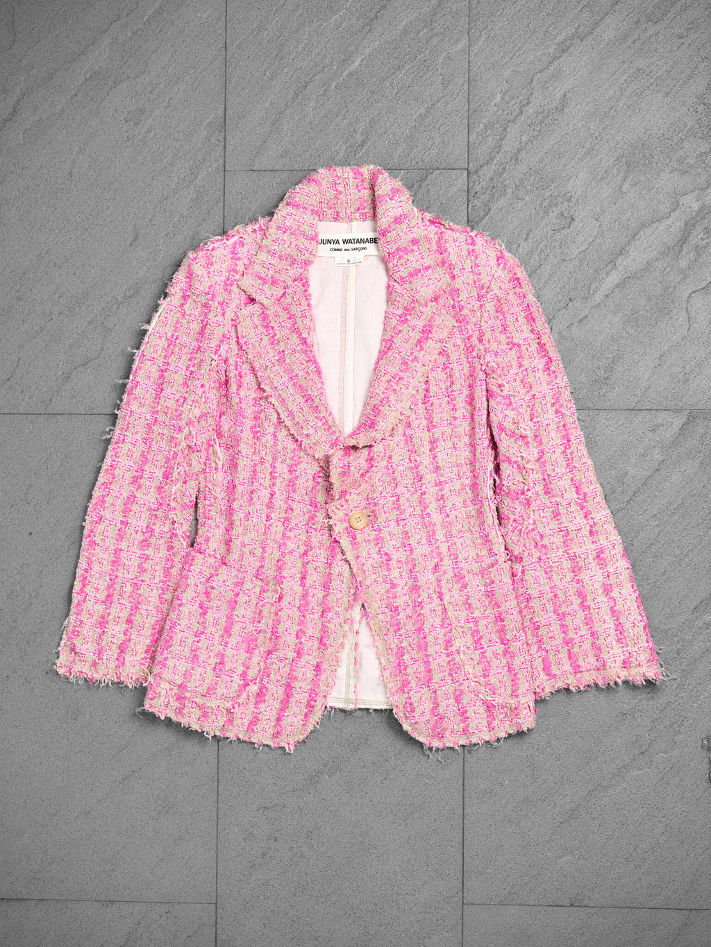 Junya Watanabe pour COMME des GARÇONS Distressed Tweed Blazer Jacket