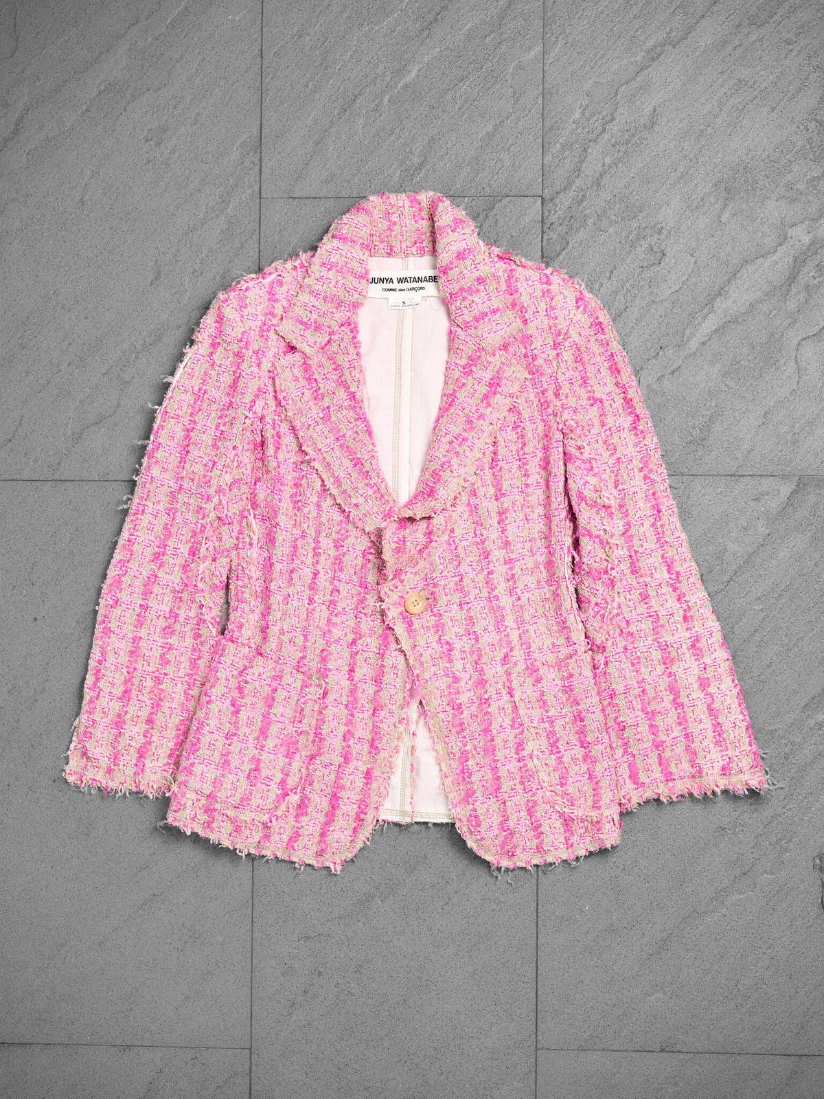 Junya Watanabe pour COMME des GARÇONS Distressed Tweed Blazer Jacket