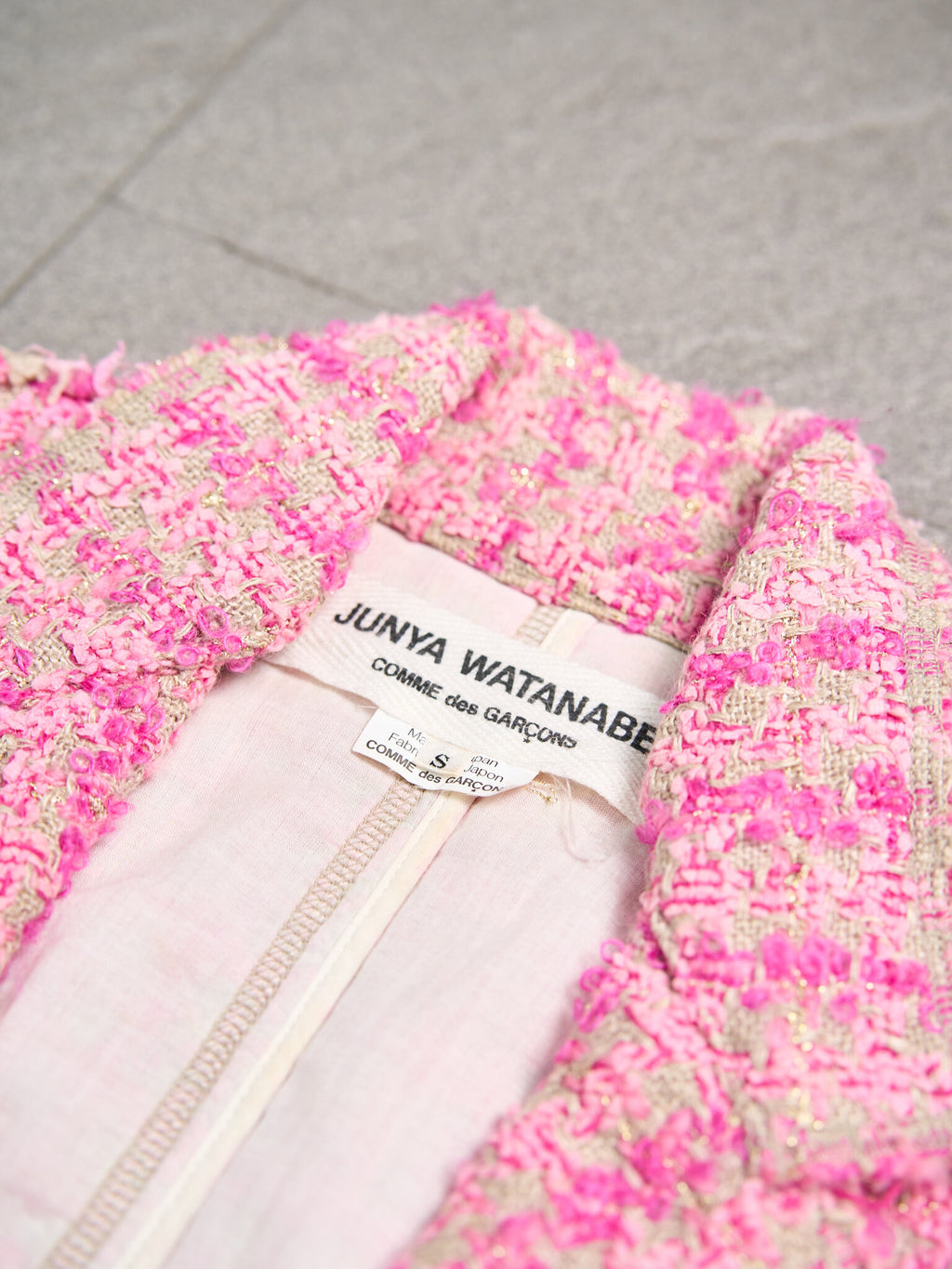 Junya Watanabe pour COMME des GARÇONS Distressed Tweed Blazer Jacket
