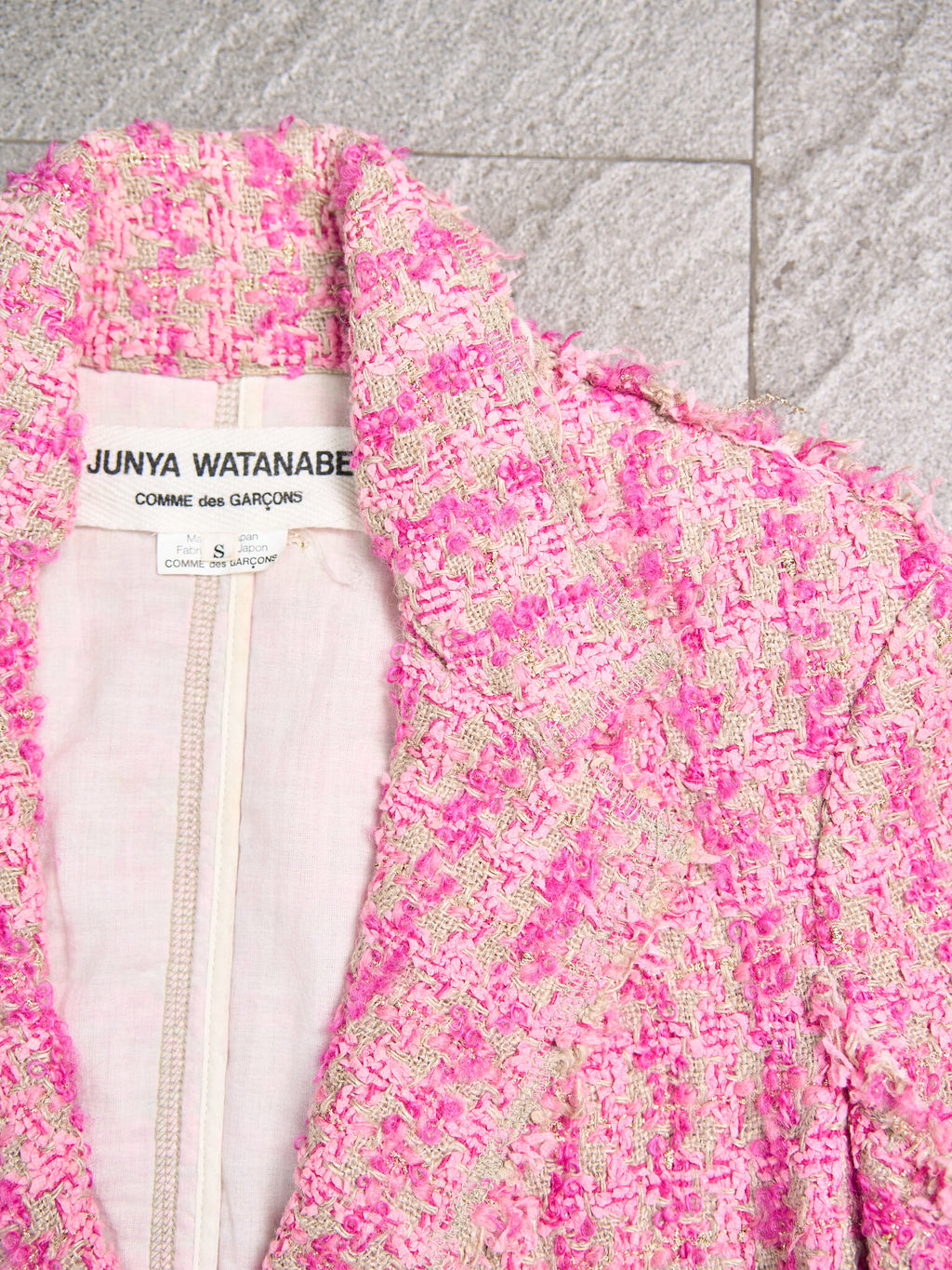 Junya Watanabe pour COMME des GARÇONS Distressed Tweed Blazer Jacket