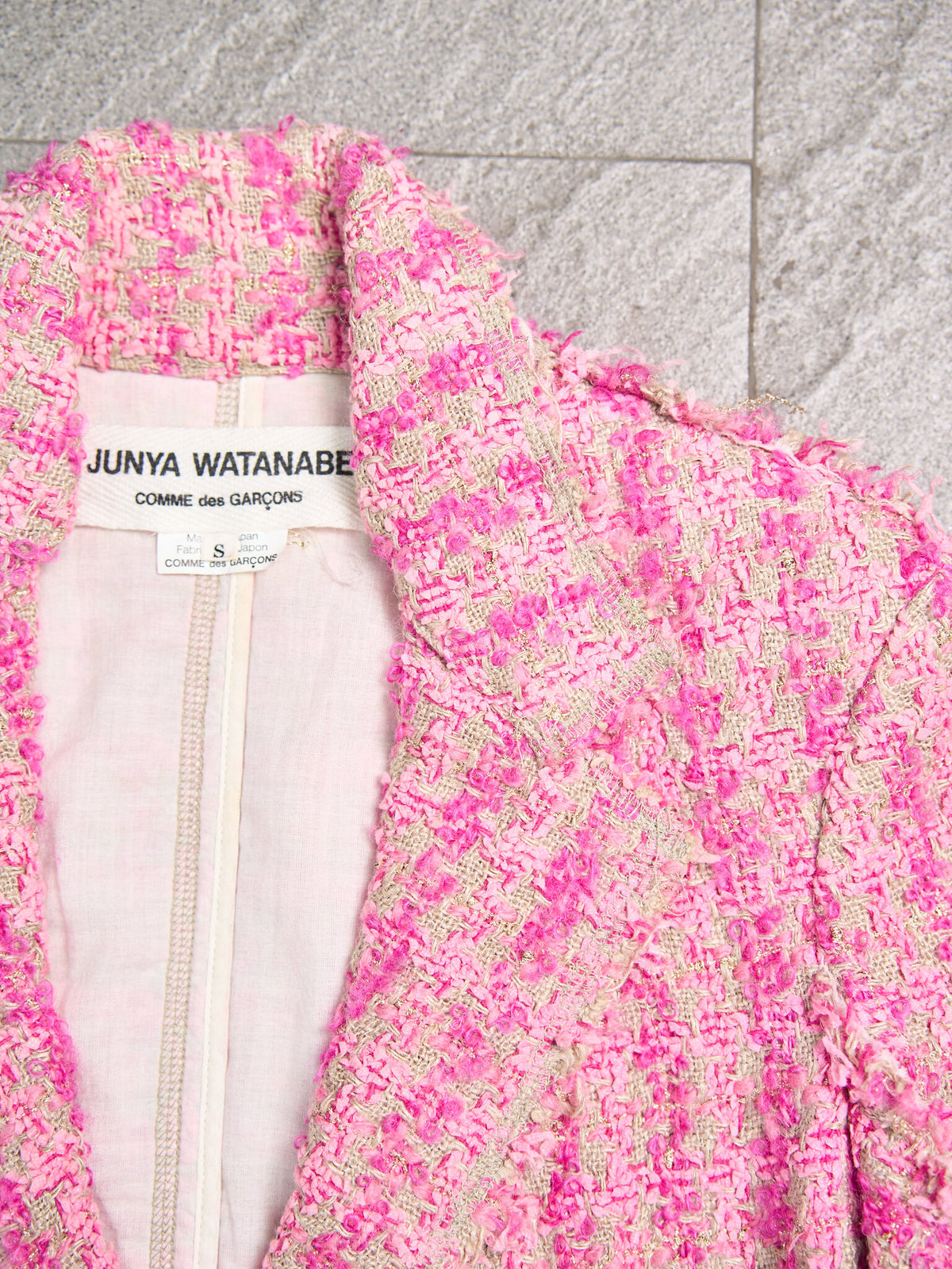 Junya Watanabe pour COMME des GARÇONS Distressed Tweed Blazer Jacket