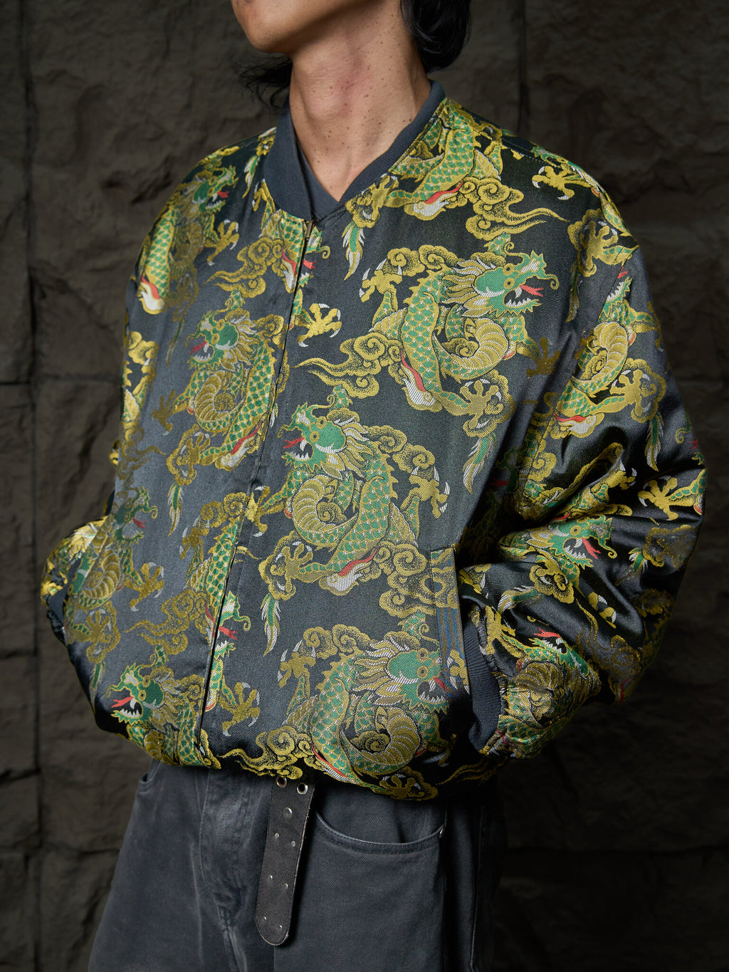 Vintage Kansai Yamamoto 2-Way Quilted Bomber Jacket