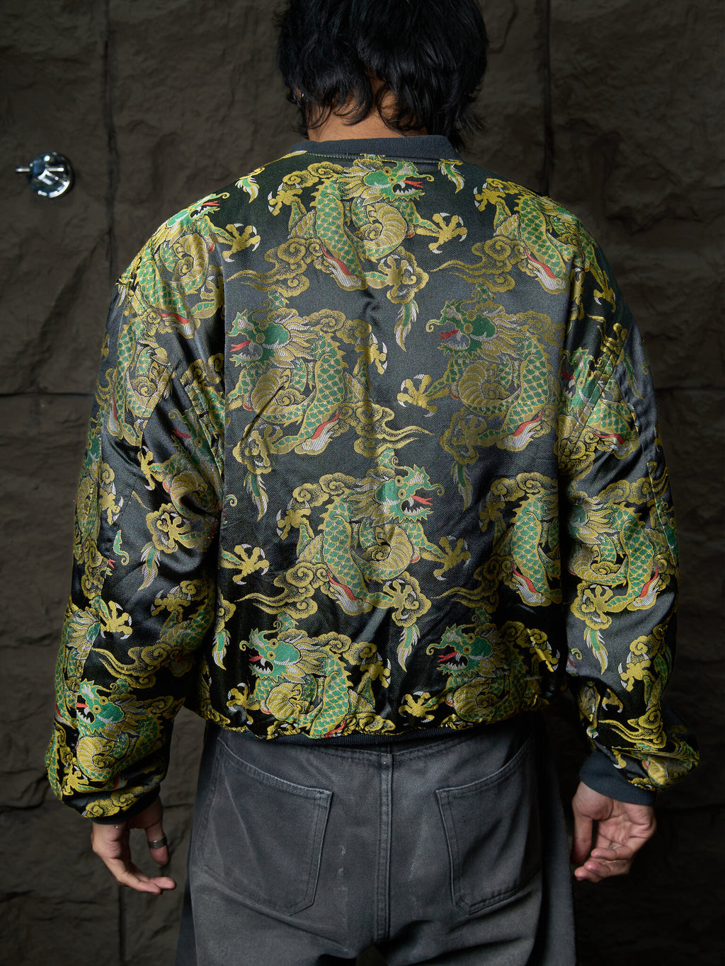 Vintage Kansai Yamamoto 2-Way Quilted Bomber Jacket