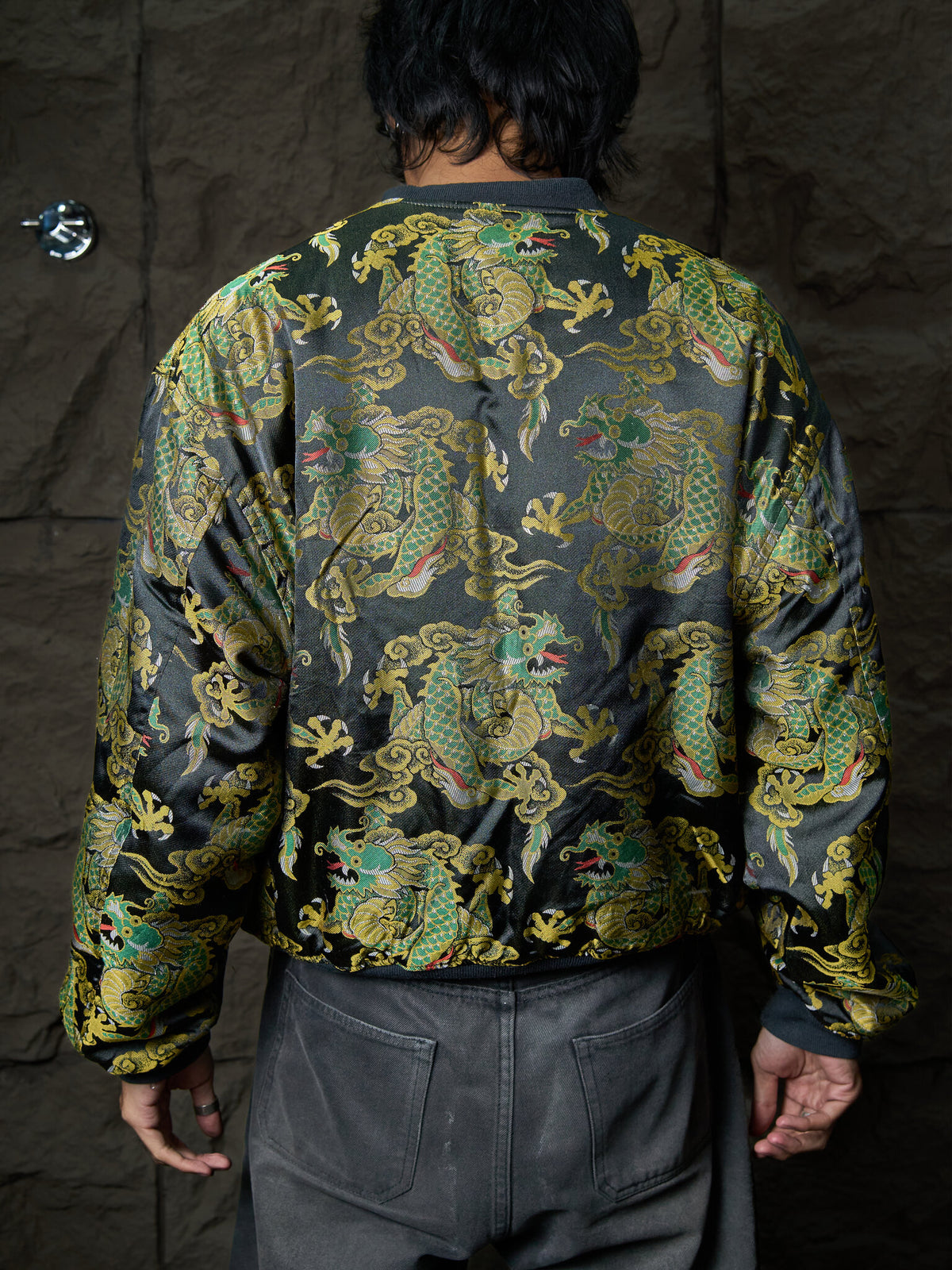 Vintage Kansai Yamamoto 2-Way Quilted Bomber Jacket