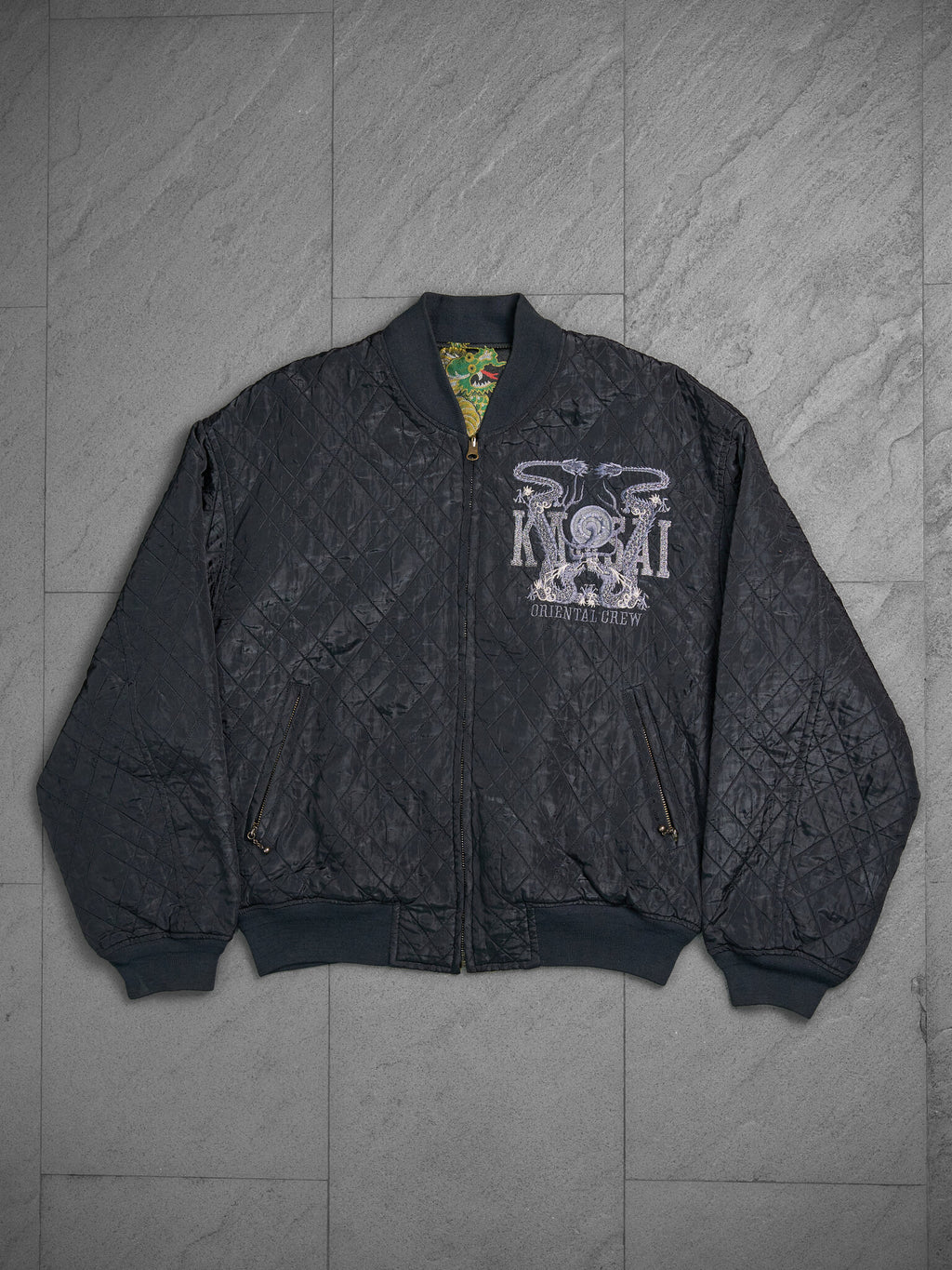 Vintage Kansai Yamamoto 2-Way Quilted Bomber Jacket