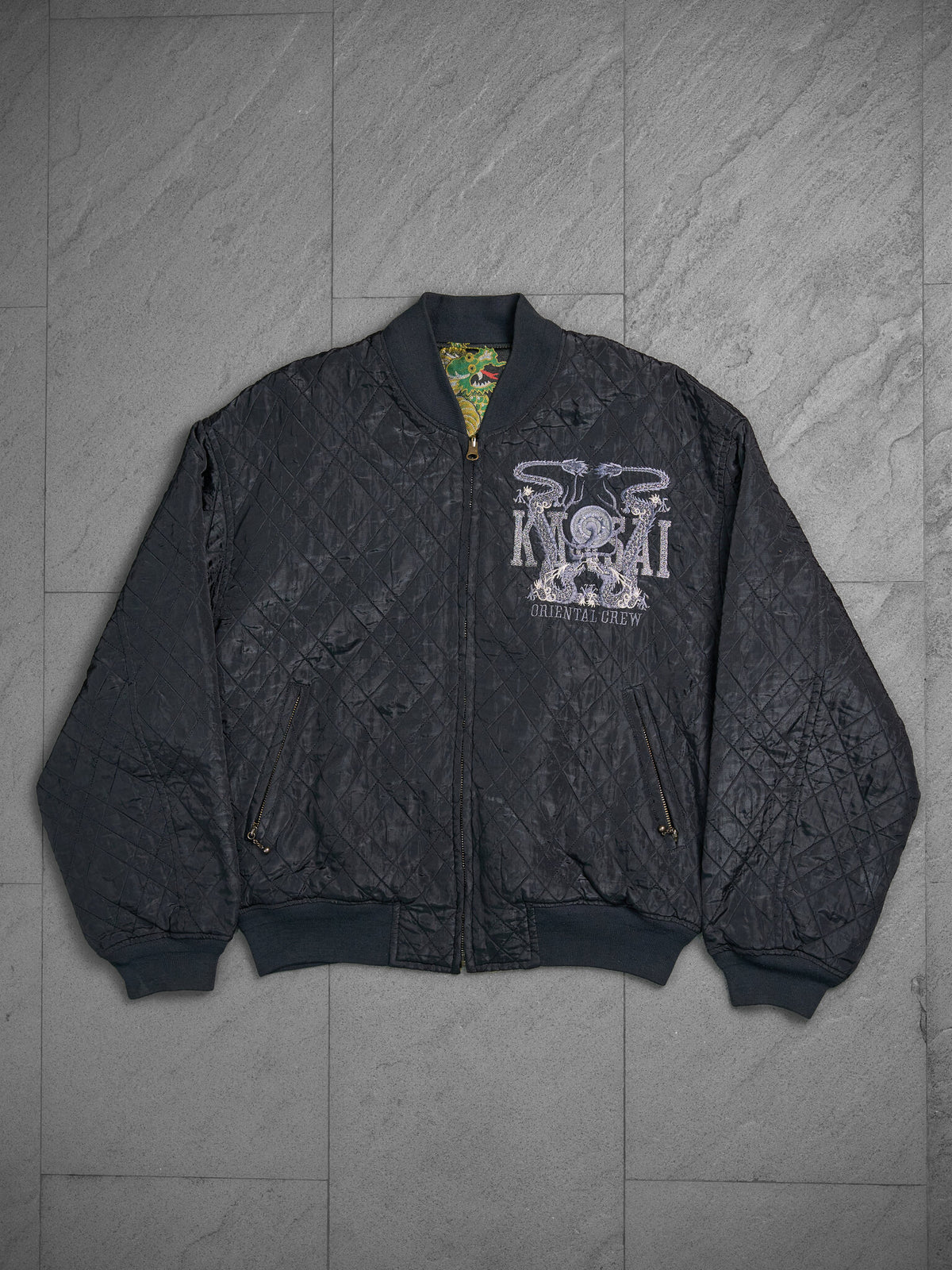 Vintage Kansai Yamamoto 2-Way Quilted Bomber Jacket