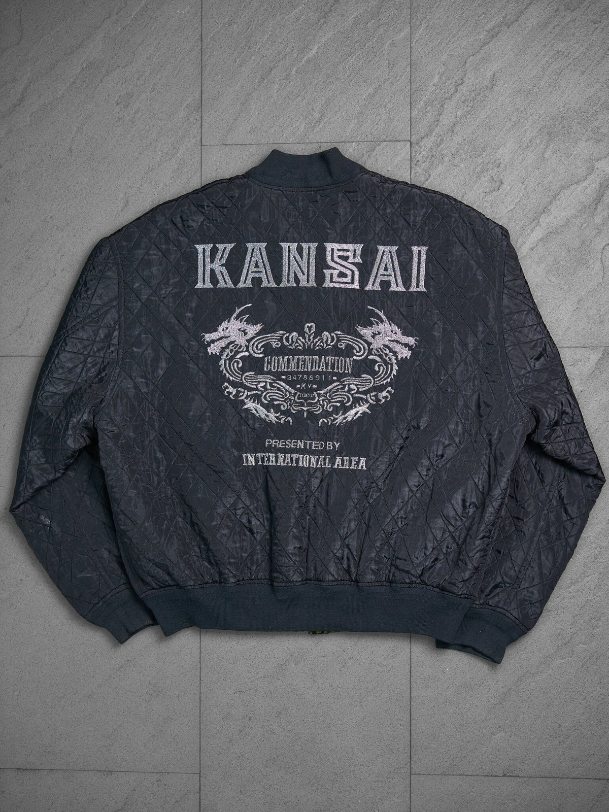 Vintage Kansai Yamamoto 2-Way Quilted Bomber Jacket