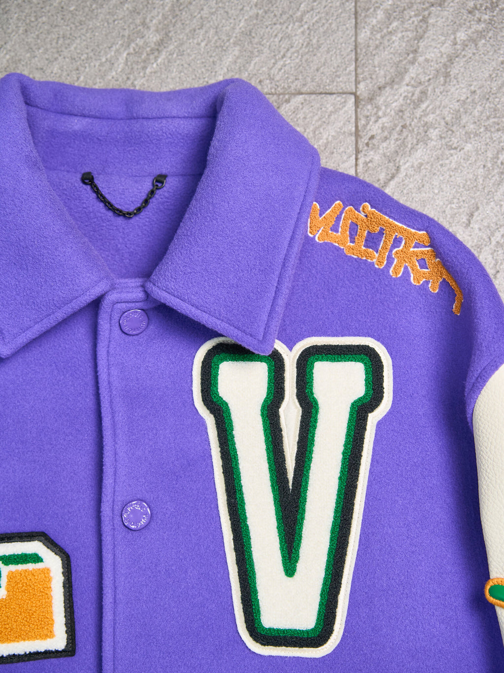 Louis Vuitton Multi-Patches Mixed Leather Varsity Blouson FW2022