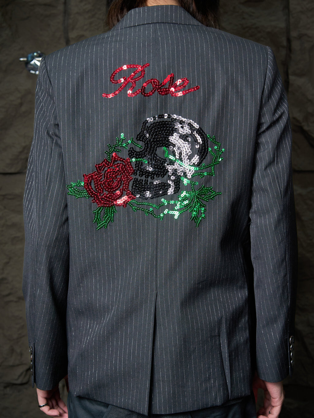 Number (N)ine "Welcome to the Shadow" Sequin Pinstripe Jacket SS2006