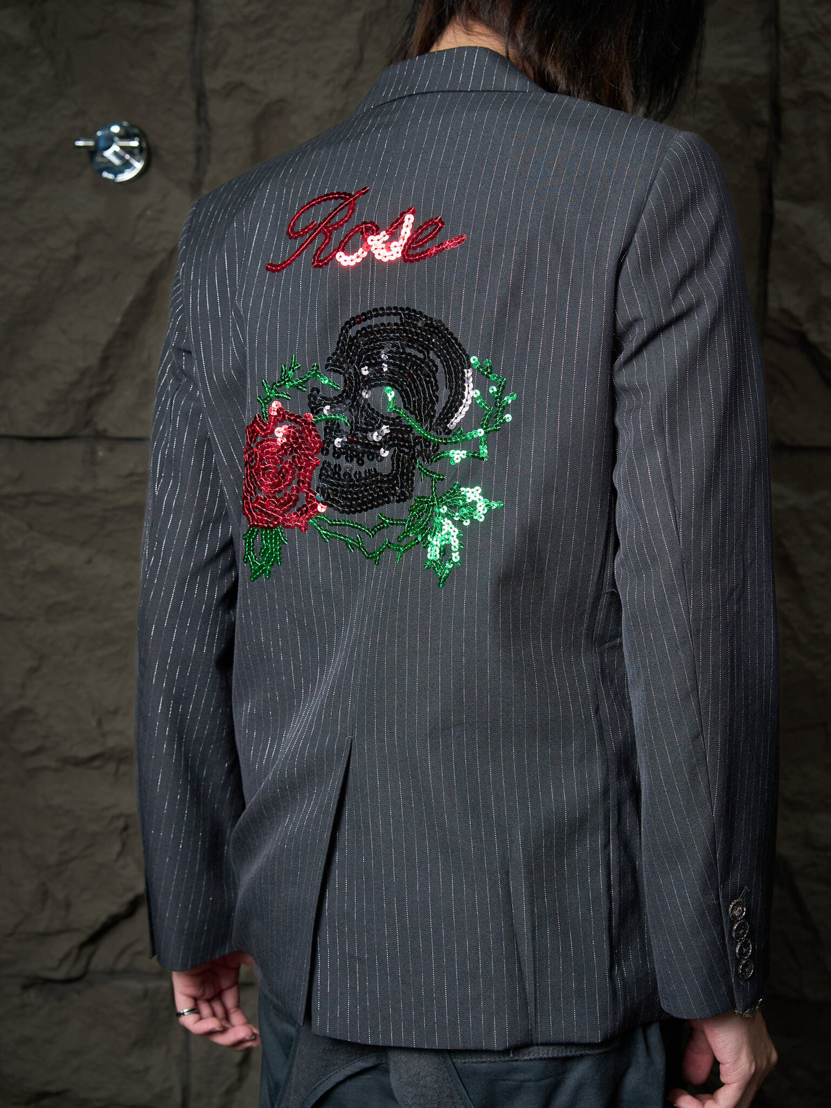 Number (N)ine "Welcome to the Shadow" Sequin Pinstripe Jacket SS2006