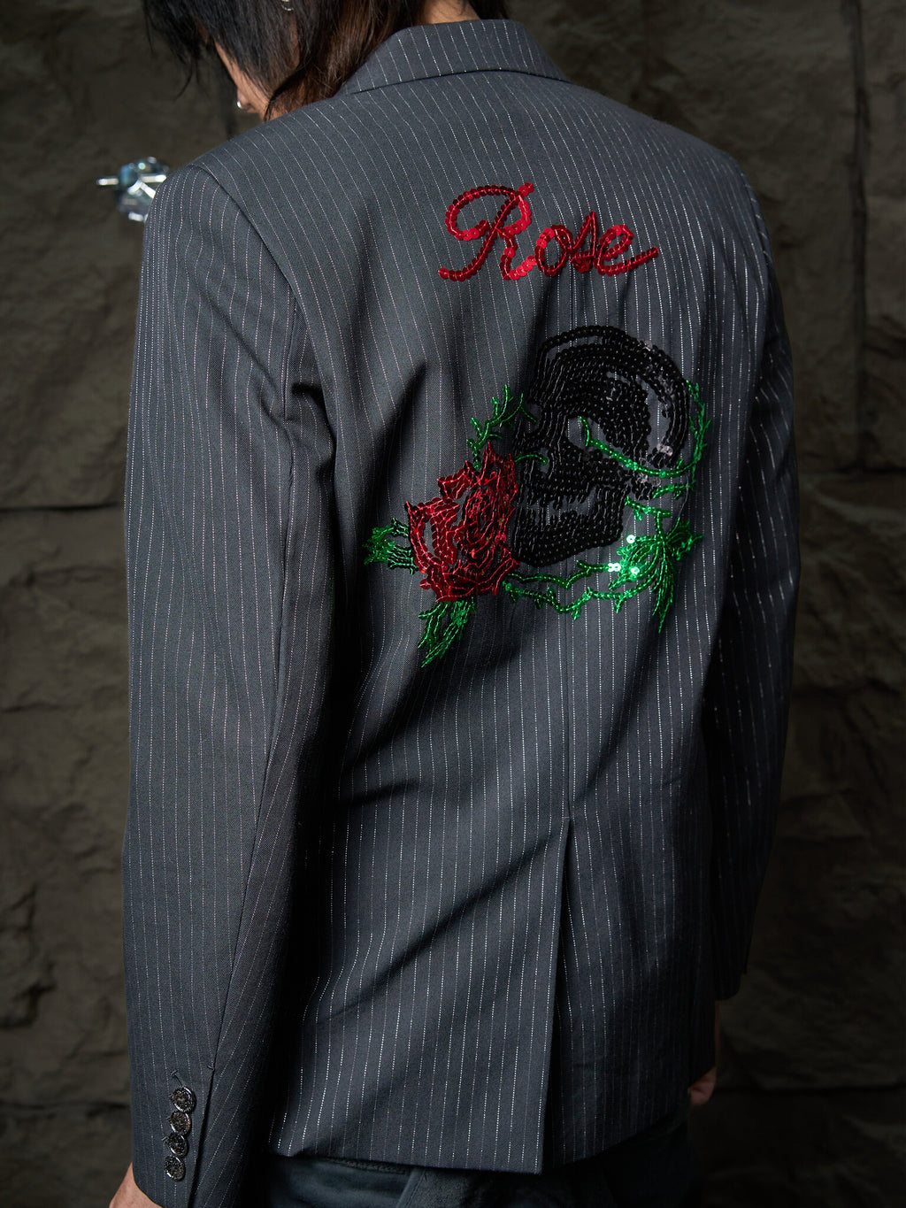 Number (N)ine "Welcome to the Shadow" Sequin Pinstripe Jacket SS2006