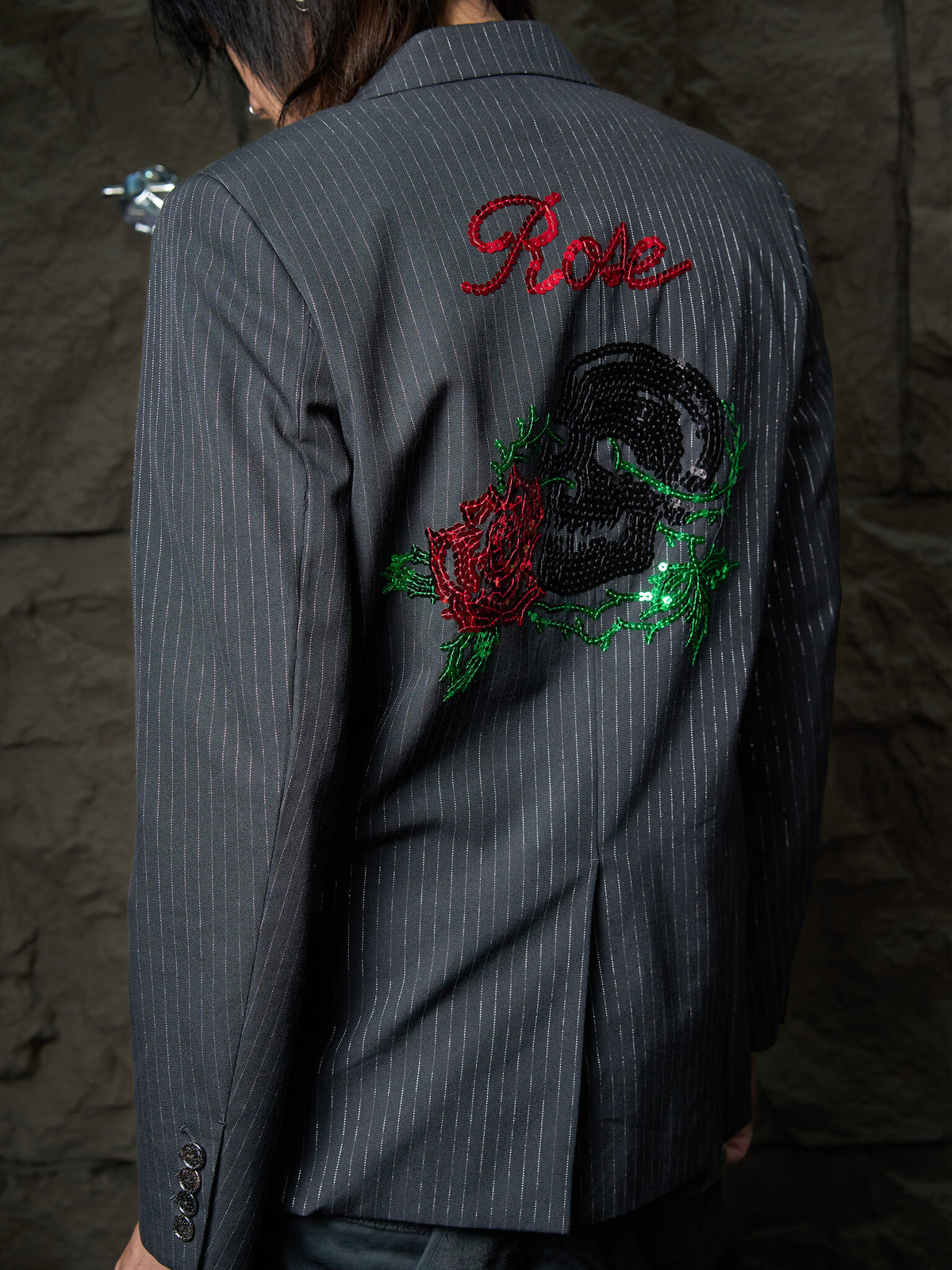 Number (N)ine "Welcome to the Shadow" Sequin Pinstripe Jacket SS2006