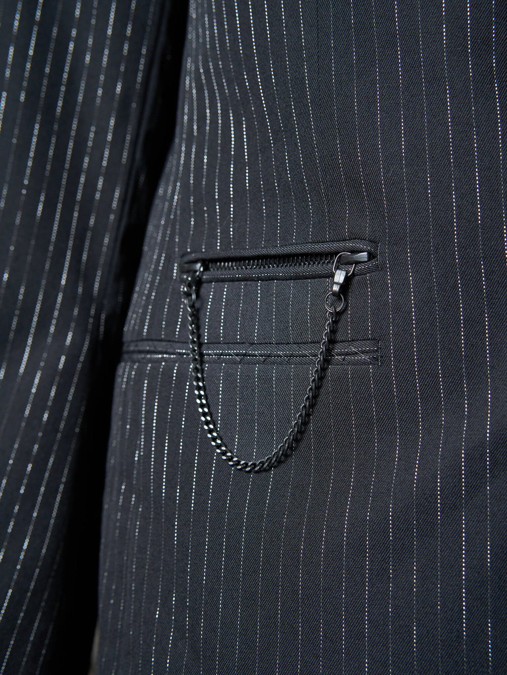 Number (N)ine "Welcome to the Shadow" Sequin Pinstripe Jacket SS2006