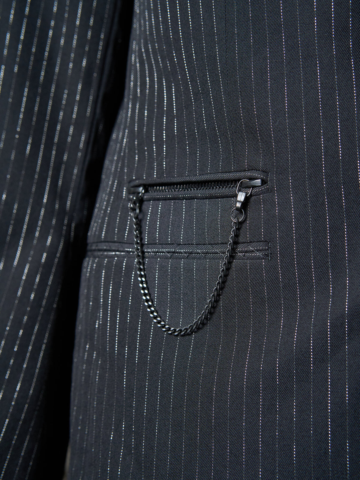 Number (N)ine "Welcome to the Shadow" Sequin Pinstripe Jacket SS2006