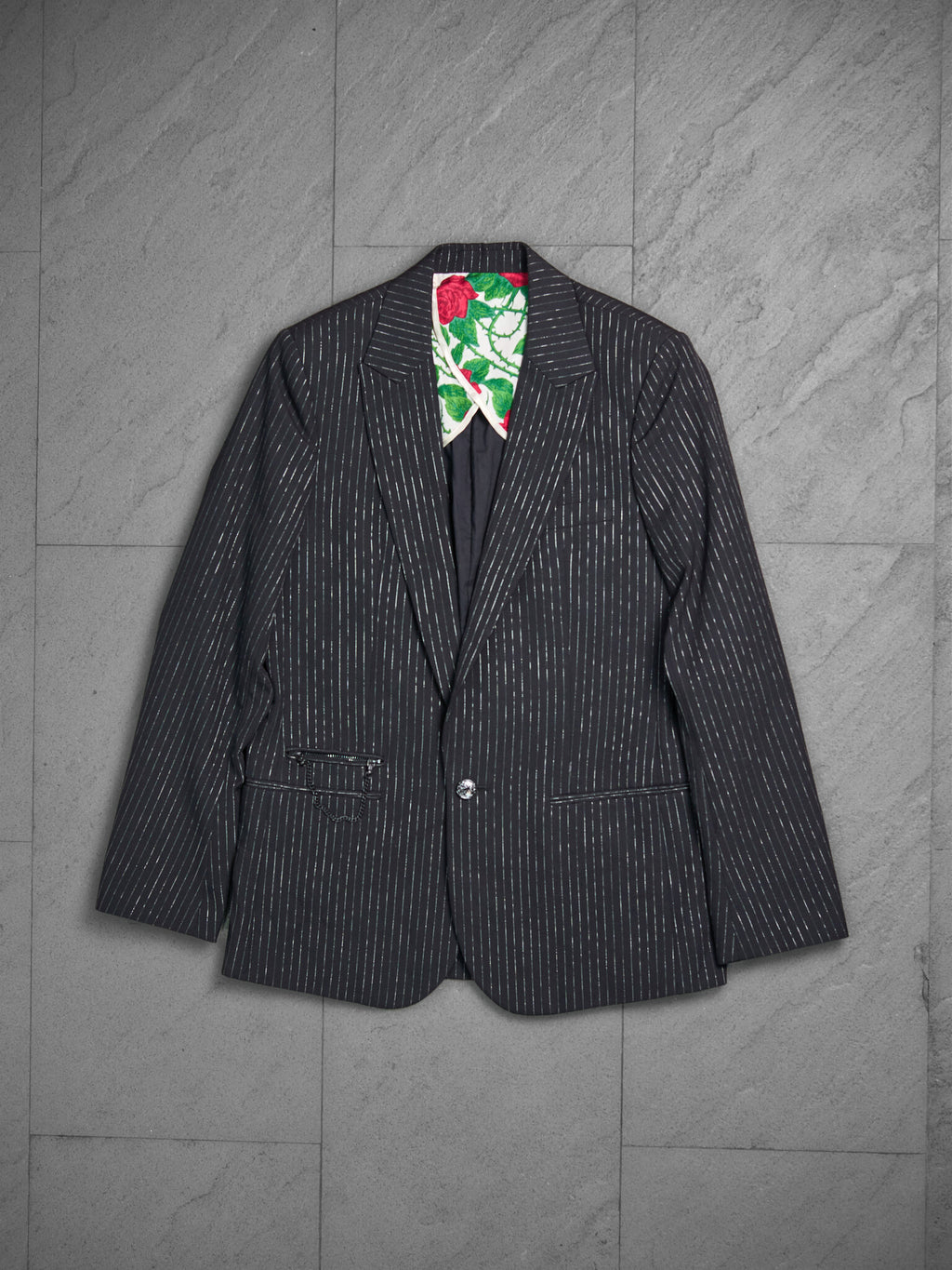 Number (N)ine "Welcome to the Shadow" Sequin Pinstripe Jacket SS2006