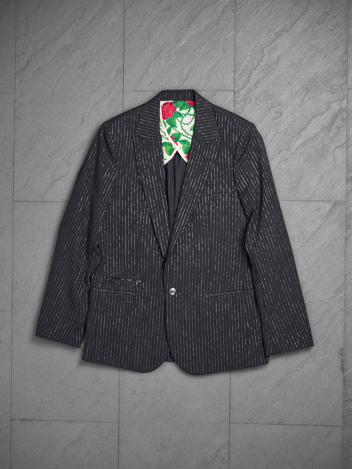 Number (N)ine "Welcome to the Shadow" Sequin Pinstripe Jacket SS2006