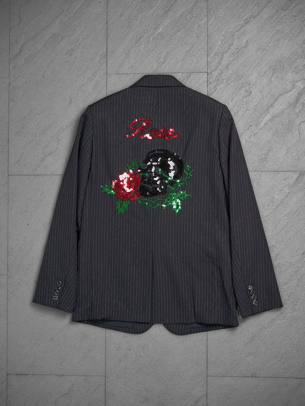 Number (N)ine "Welcome to the Shadow" Sequin Pinstripe Jacket SS2006