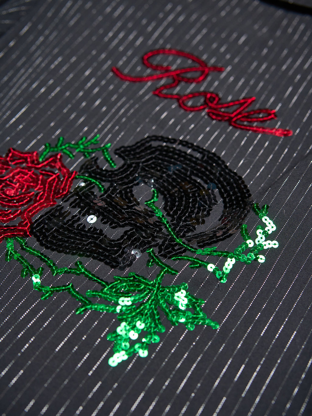 Number (N)ine "Welcome to the Shadow" Sequin Pinstripe Jacket SS2006