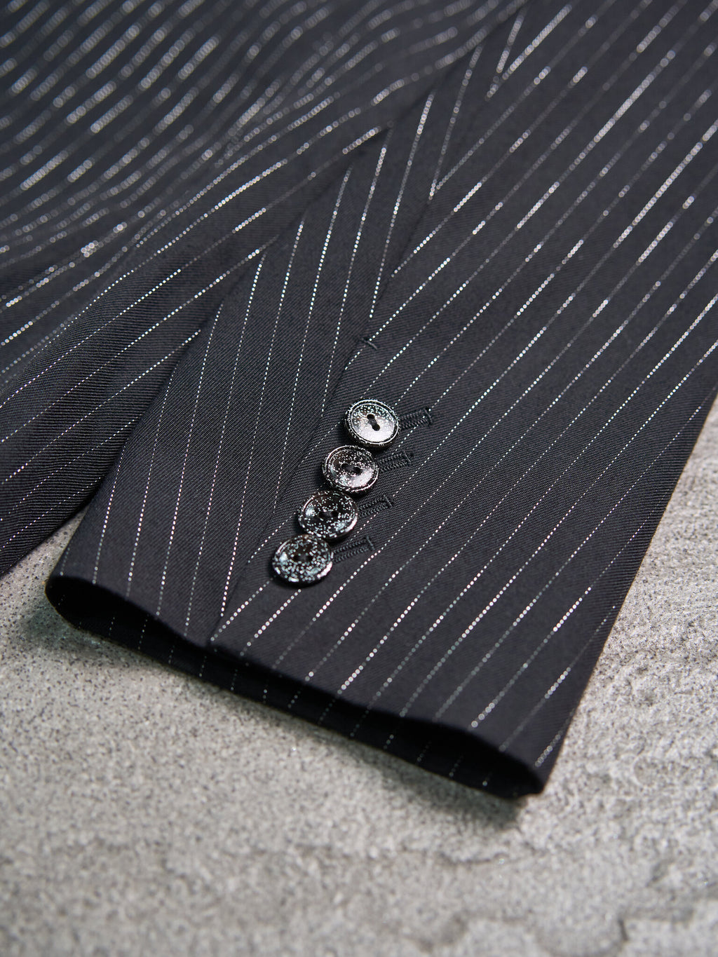 Number (N)ine "Welcome to the Shadow" Sequin Pinstripe Jacket SS2006