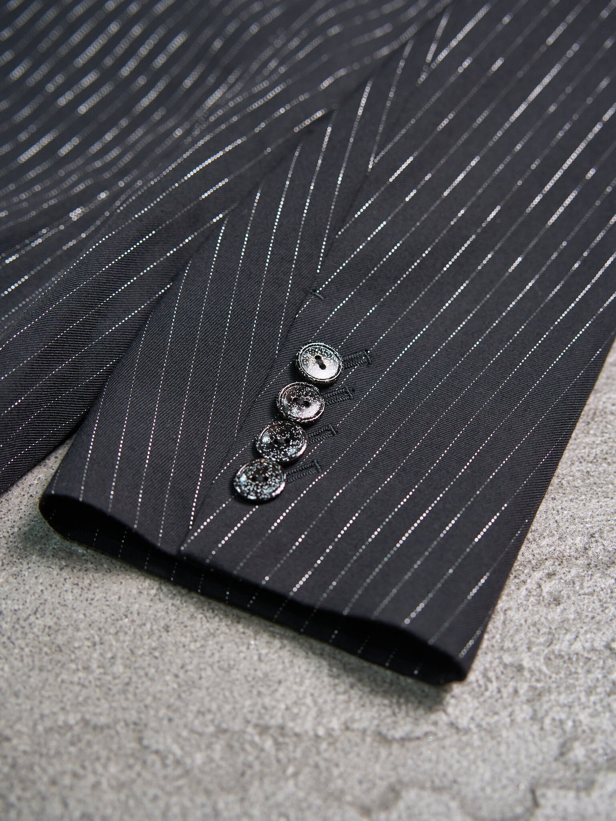 Number (N)ine "Welcome to the Shadow" Sequin Pinstripe Jacket SS2006