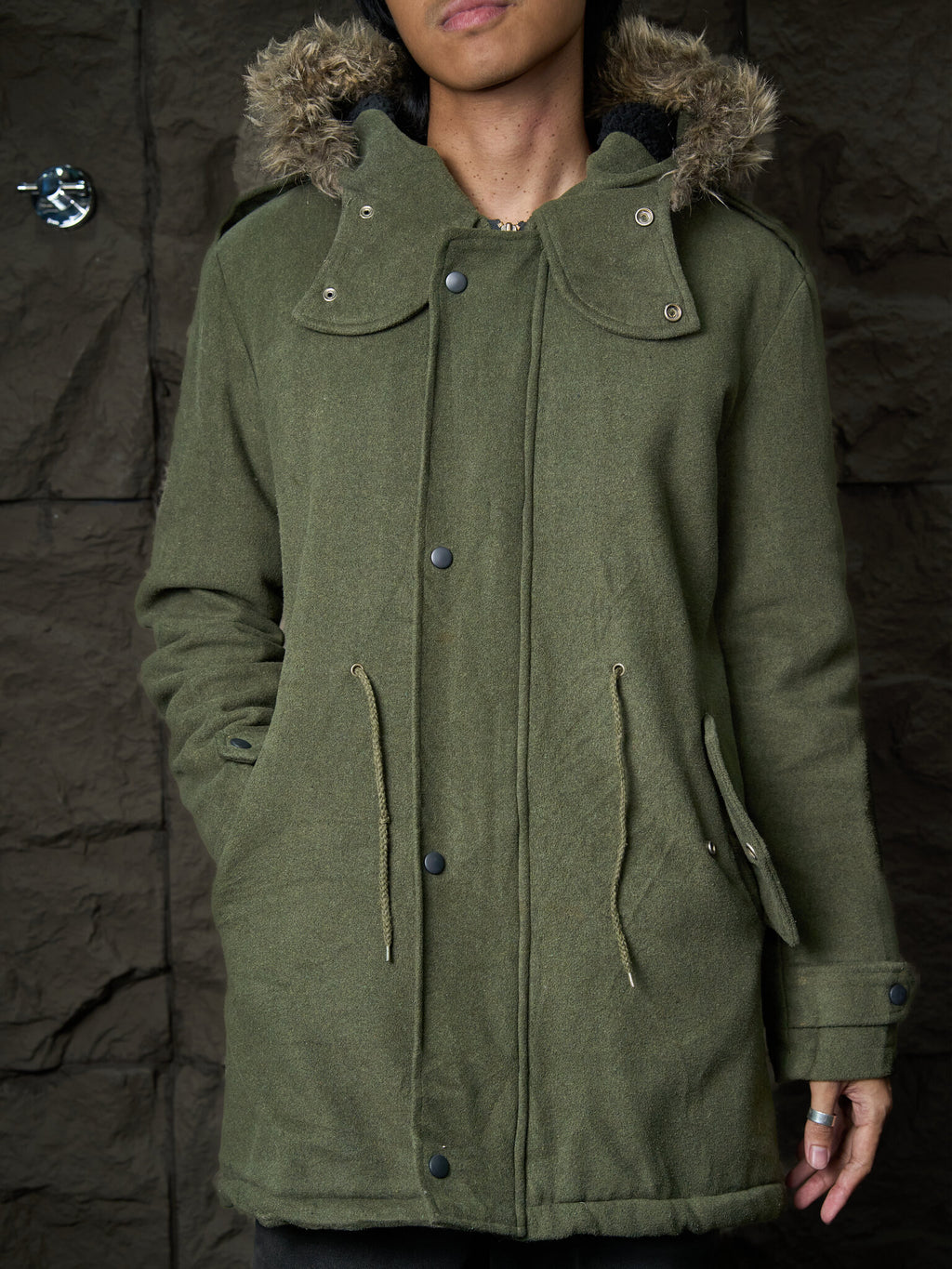 Number (N)ine Sherpa Wool Trench Jacket