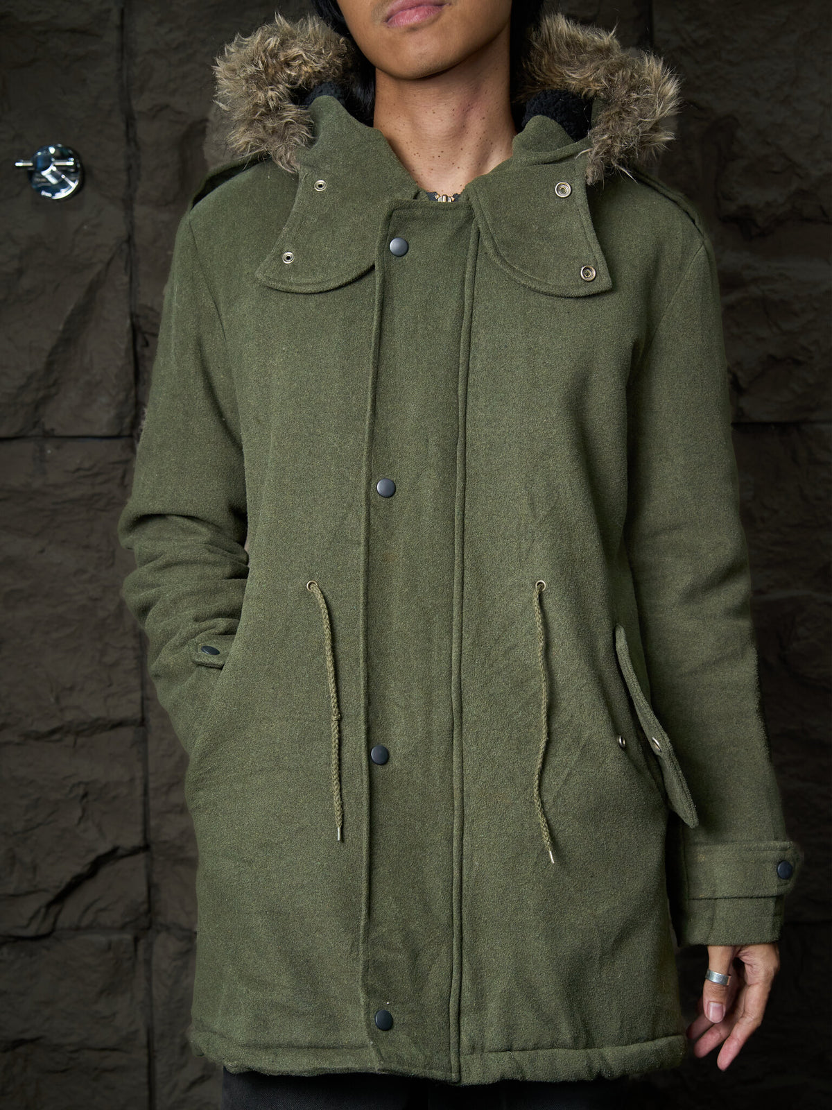 Number (N)ine Sherpa Wool Trench Jacket