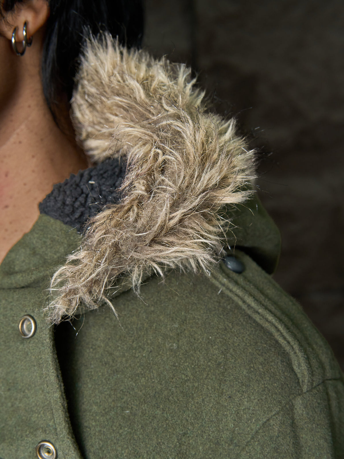 Number (N)ine Sherpa Wool Trench Jacket