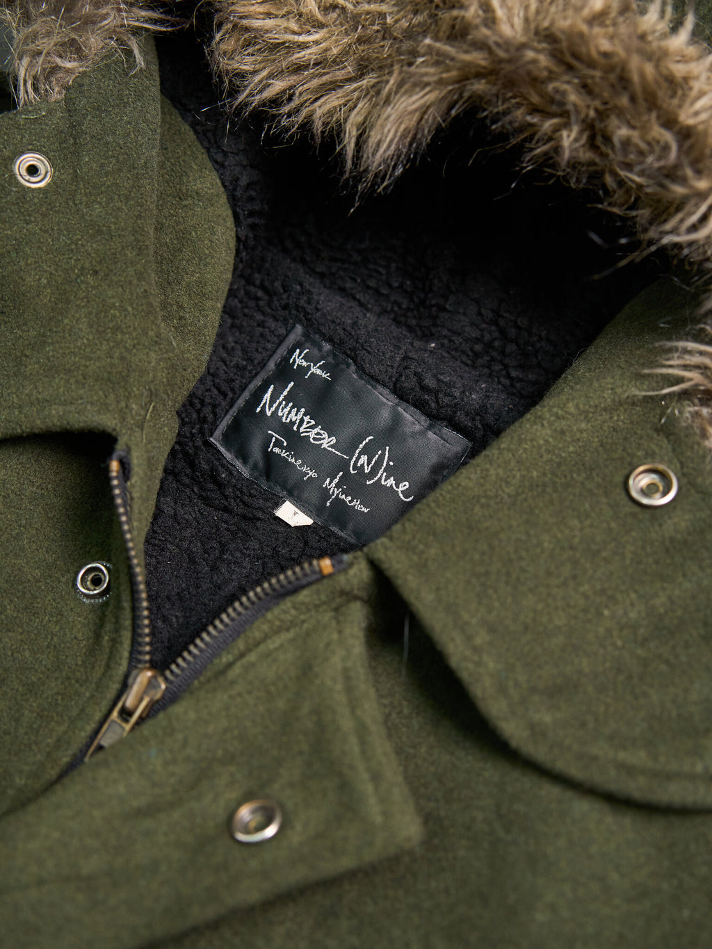 Number (N)ine Sherpa Wool Trench Jacket