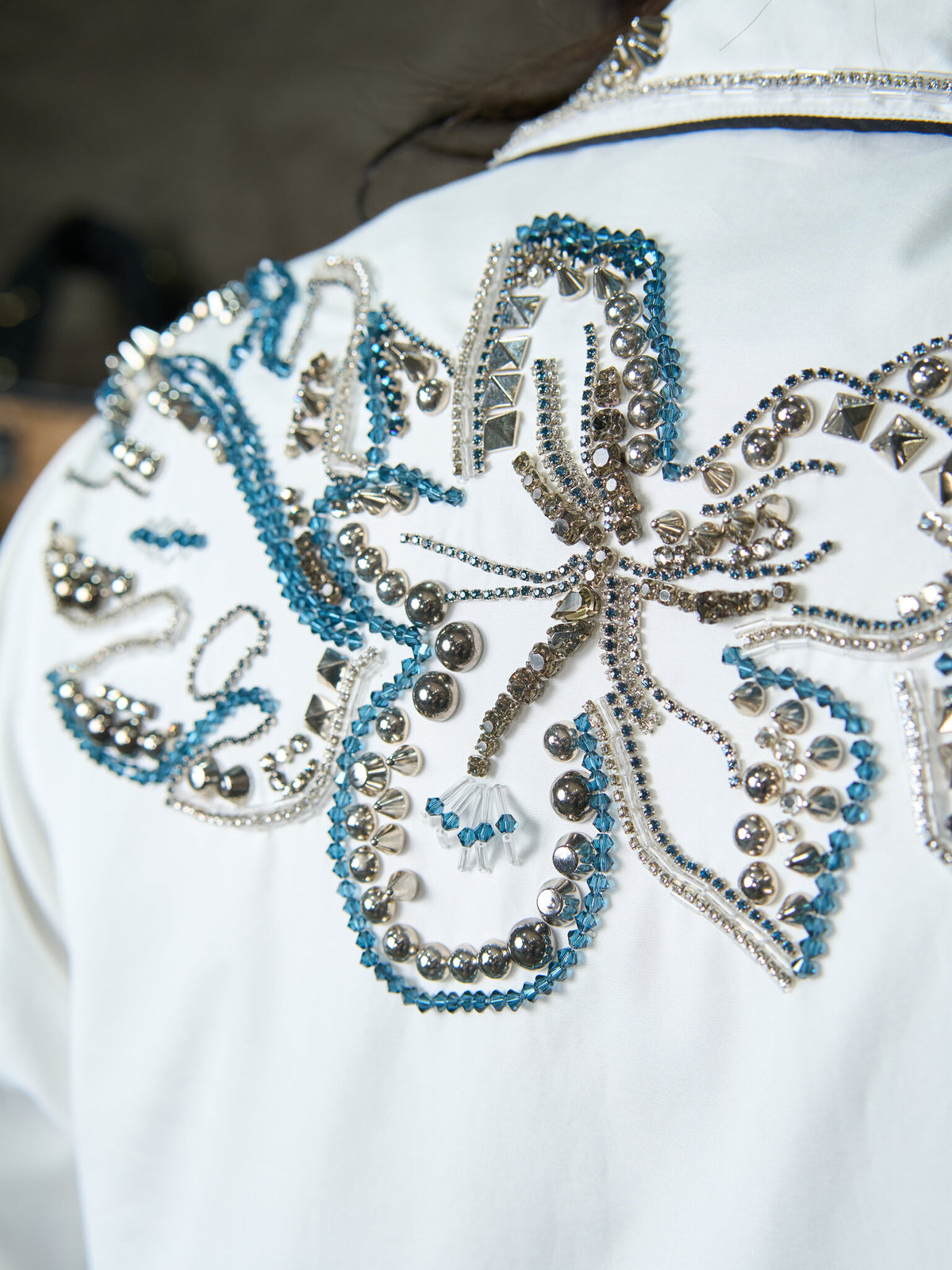 Prada Floral Beaded Shirt