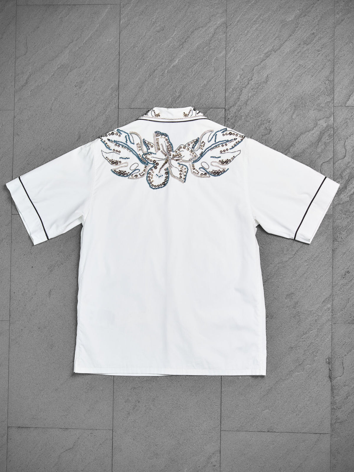 Prada Floral Beaded Shirt