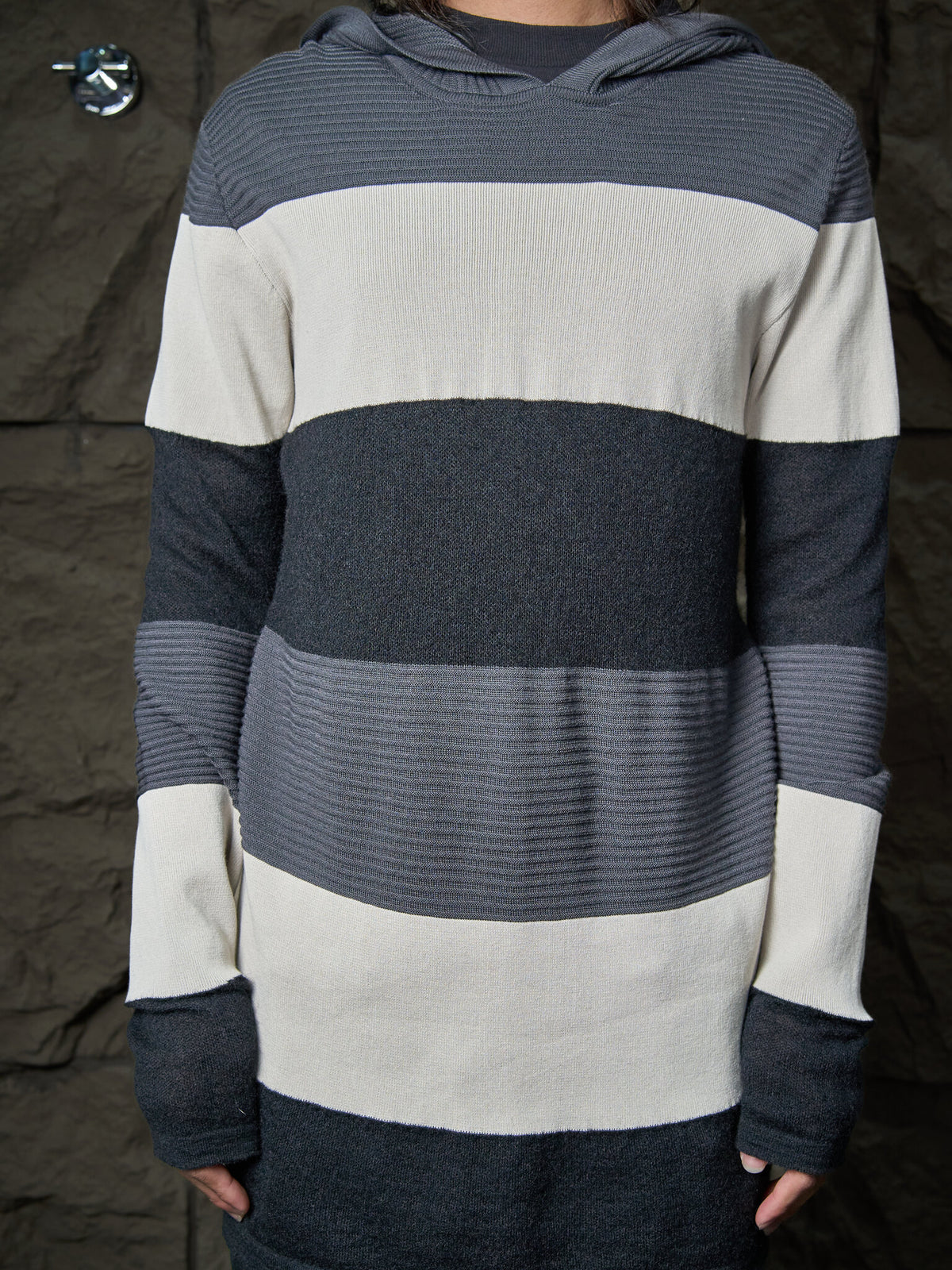 Rick Owens Babel Knit Hooded SS2019