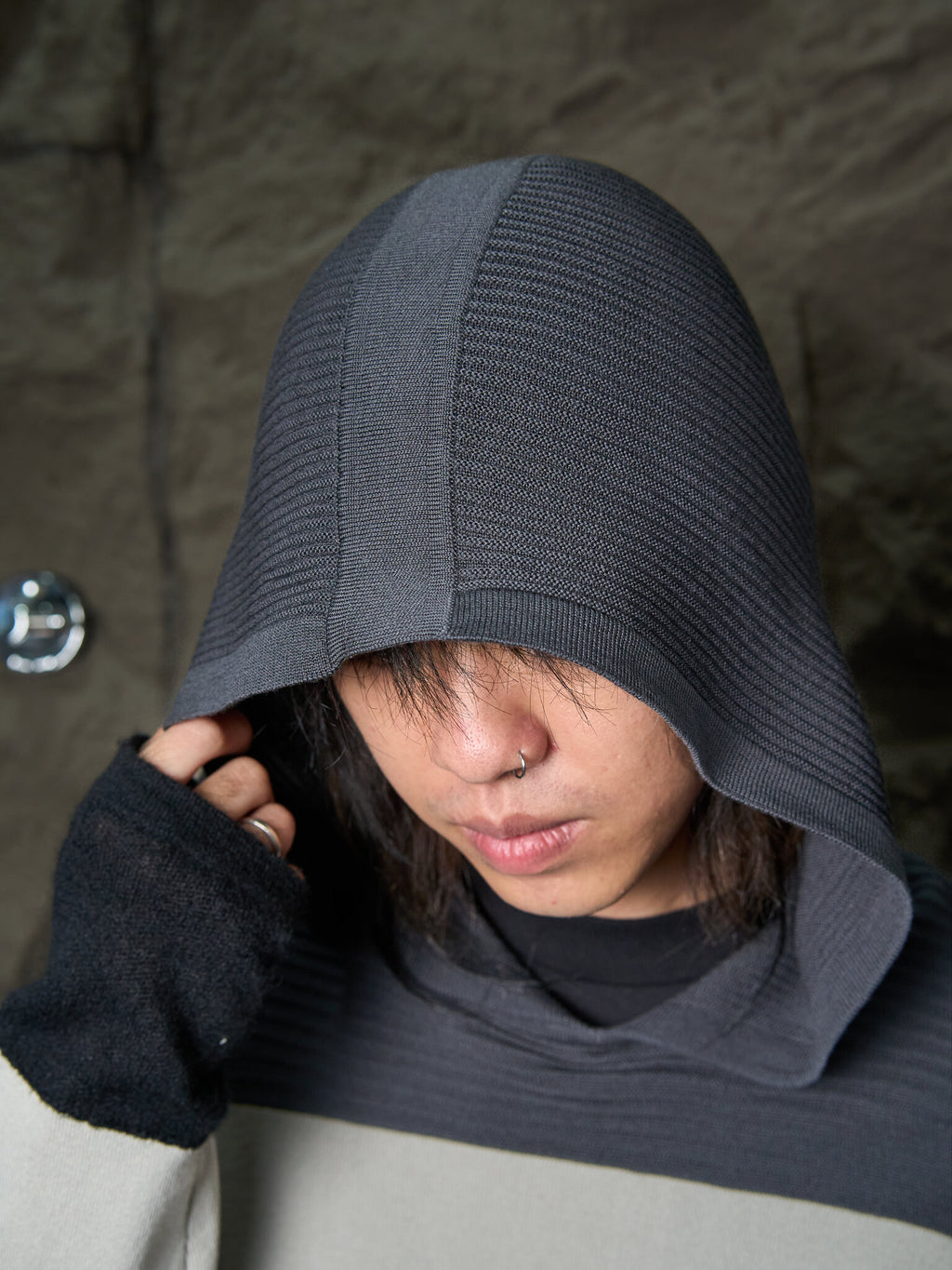 Rick Owens Babel Knit Hooded SS2019