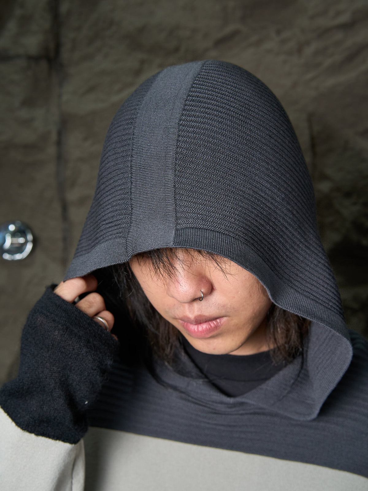 Rick Owens Babel Knit Hooded SS2019