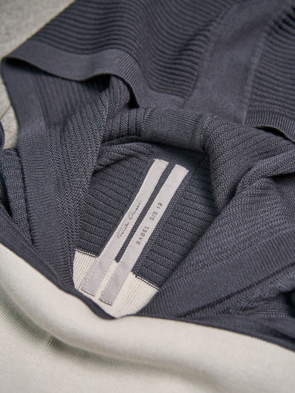 Rick Owens Babel Knit Hooded SS2019