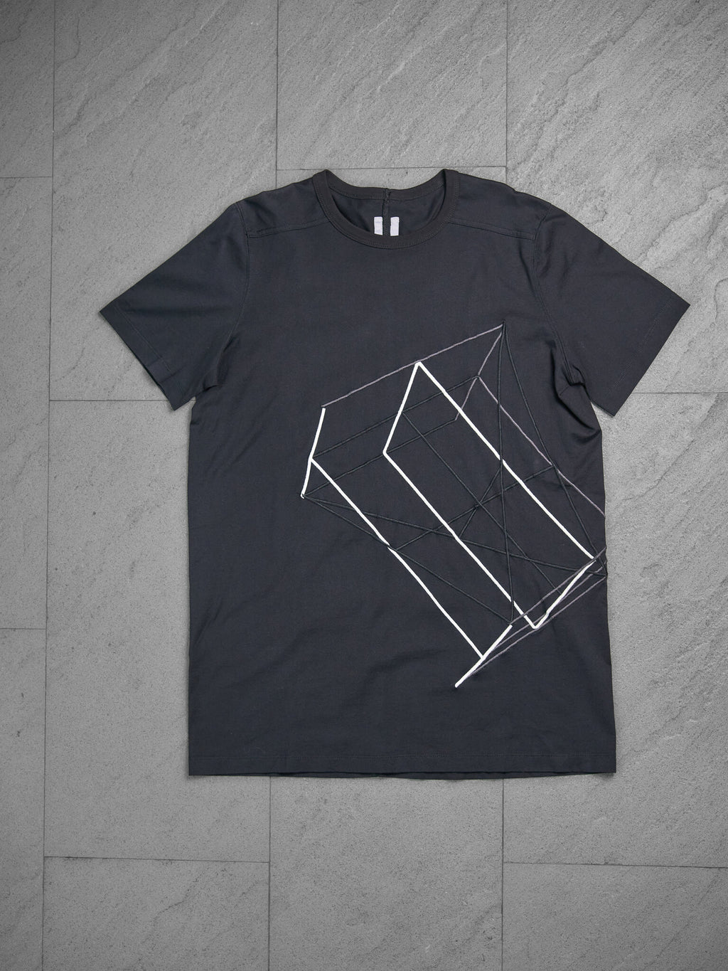 Rick Owens Geometric Embroidery Tee
