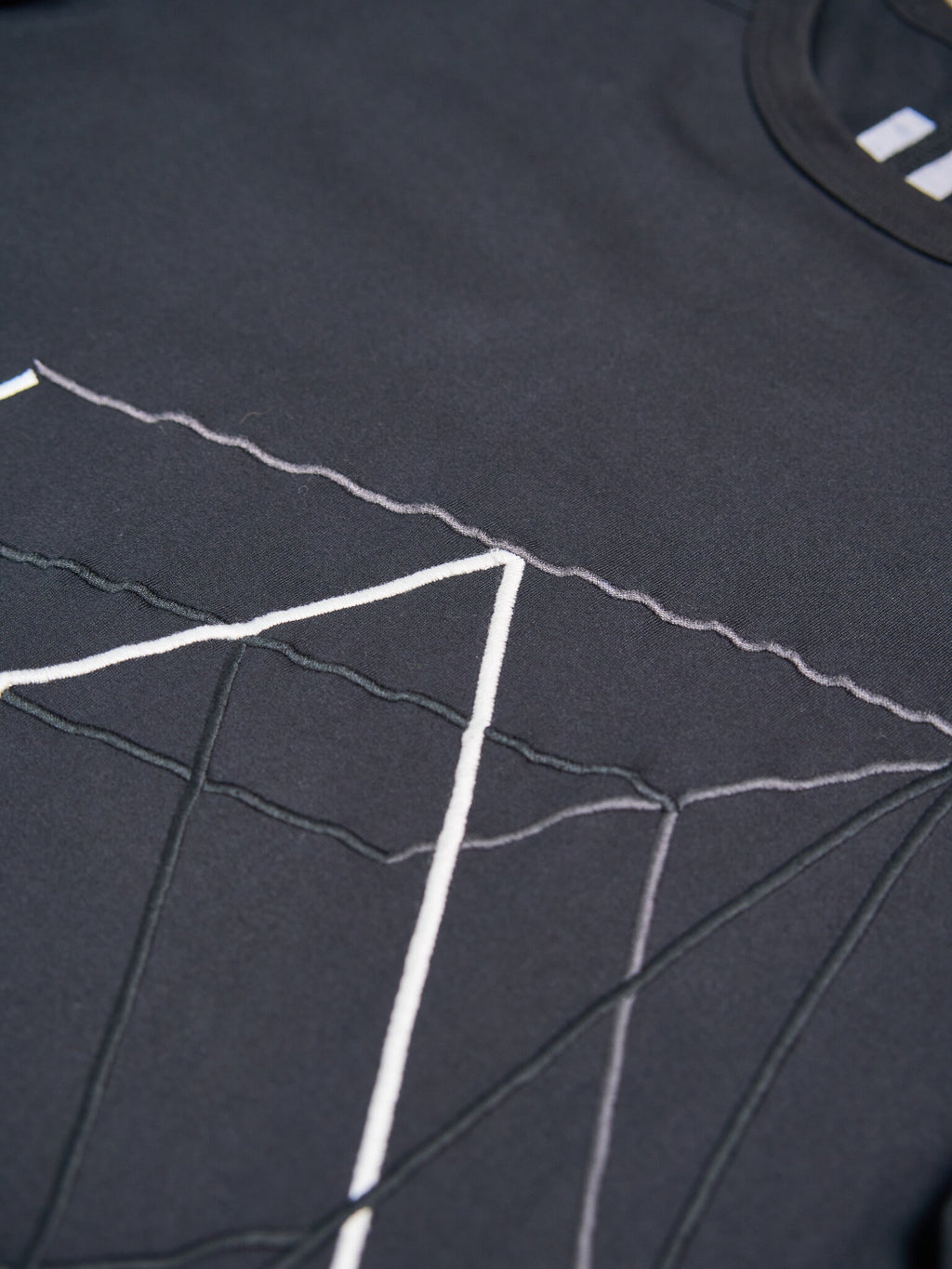 Rick Owens Geometric Embroidery Tee